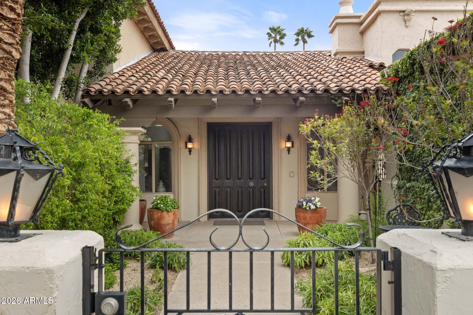 Welcome to this exceptional one-of-a-kind unit in the gated community of Cuernavaca. Enjoy full access to a sparkling pool, relaxing hot tub and sauna, gym, and pickleball/tennis courts. Clubhouse also offers a fully equipped kitchen and pool table. Unit 31 showcases a spacious great room with a cozy wood-burning fireplace. Updated kitchen features Jenn-Air induction cooktop, built in oven and microwave, dishwasher, and a Fisher and Paykel refrigerator. Two additional rooms may be used as an office or extra bedroom if needed. One having a Murphy bed ideal for guests. Enjoy the private backyard patio and the convenience of an oversized two car garage with two storage rooms. Includes, water, trash pick-up and front yard maintenance. Unfurnished. Owner/Agent.
