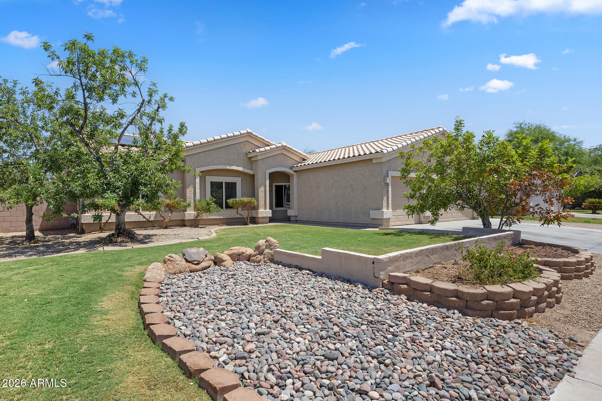 Don't miss this 4-bedroom, 2-bath home located in a HIGHLY SOUGHT-AFTER area of Chandler!! Step inside to find FRESH interior paint & BRAND-NEW carpet, creating a truly MOVE-IN READY feel. The OPEN & functional layout is complemented by an ABUNDANCE of natural light thanks to the UPGRADED Anderson windows installed in 2021. Enjoy peace of mind knowing the home's major systems have already been updated, including a NEW roof & HVAC in 2021. The backyard features a LARGE covered patio, pool w/ rock waterfall features, built-in firepit, mature landscaping, & PLENTY of space to relax or entertain year-round. As an added bonus, this home includes PAID-OFF SOLAR, helping keep energy costs down while maximizing efficiency. The solar battery can keep the home & pool running during power outages & you're able to add a charging station for electric vehicles!