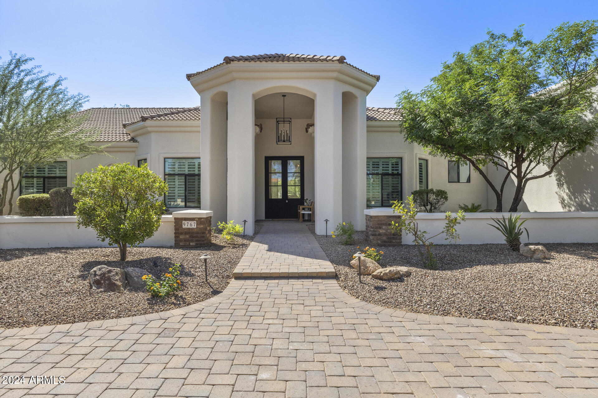 Incredible SoHome Scottsdale Designed Custom Remodeled Home, on over an acre Lot with no HOA! Very hard to find, 5 bedrooms PLUS Den PLUS bonus/playroom PLUS Entertainment/Pool table room, 4.5 baths 3 car garage move in ready! Some of the amazing upgrades include: Andersen Multi slide doors, new Milgard windows throughout, all new flooring, fresh paint inside/out, quartz countertops, new plumbing fixtures, carpet, cabinets, custom front metal door, light fixtures, hardware... everything is new. Open floor plan has lots of natural light and big entertaining spaces- laundry Room has doggy/pet spa. Huge backyard has mature landscaping, playground, putting green, basketball court and large pool. Plenty of room to build a guest house/garage. Seller will consider trades.