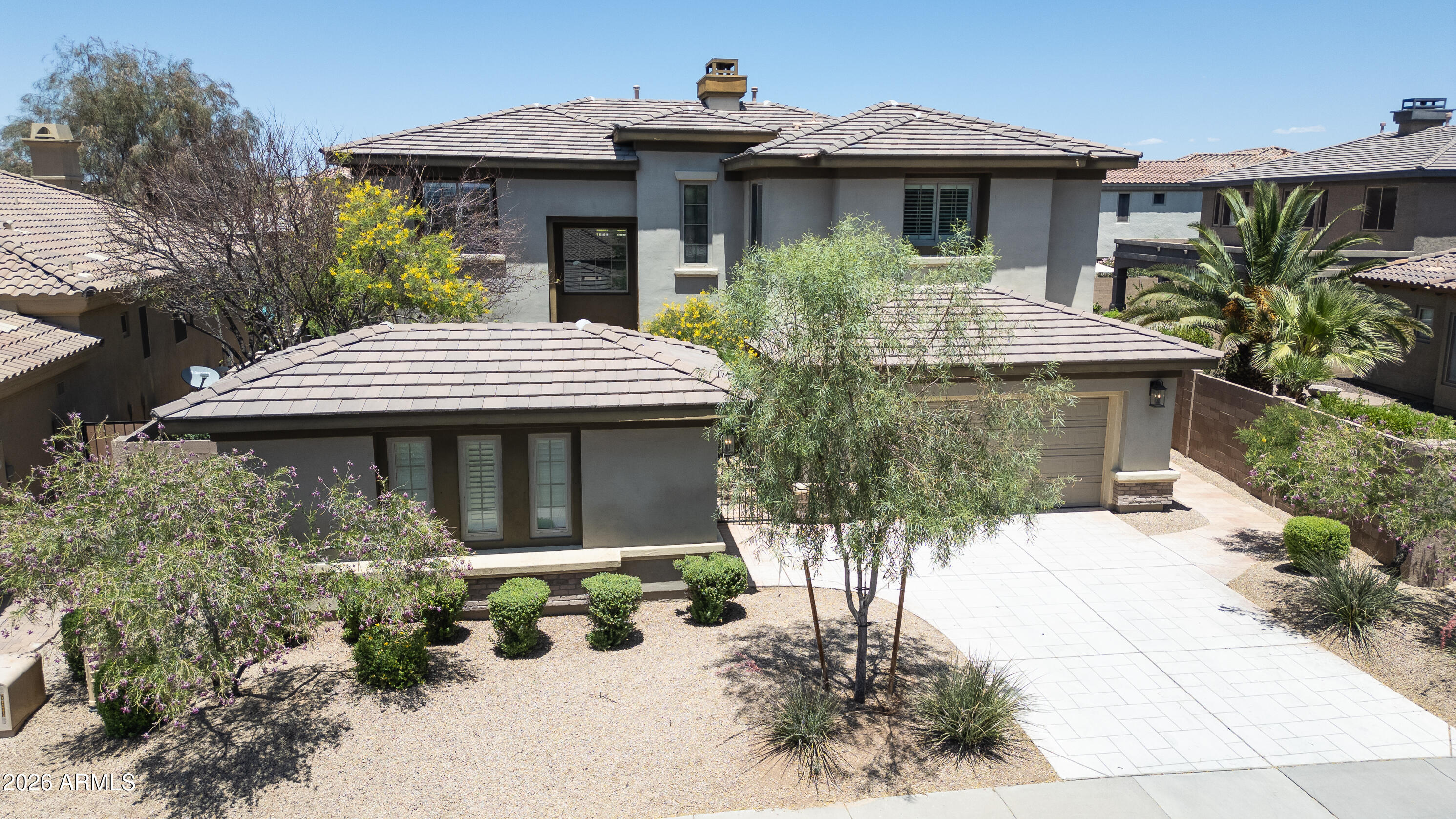 4 Bed | 3.5 Bath | 3,488 Sq Ft | Remodeled Kitchen | Pool | Bonus Room | Prime Location

Stunning remodeled Borrega floor plan with coveted Bonus Room upstairs!, featuring a gourmet kitchen anchored by Stainless Steel Thermador gas range with six burners and a beautiful white, gray, and blue designer palette. The reimagined kitchen opens seamlessly to spacious living areas highlighted by timeless oak wood flooring and a dramatic 20-foot family room ceiling.

The main-level primary suite offers privacy and flexibility with a unique spiral staircase leading to a private office, sitting room, or hobby space. Upstairs features three additional bedrooms, including an ensuite bedroom with private bath, plus a huge bonus/game room perfect for entertaining, media, fitness, or play. Situated on a 10,000+ square foot lot, the backyard has been extensively updated with approximately $40,000 in improvements, including a sparkling diving pool with water feature, built-in table and stools, hot tub, built-in BBQ, firepit, and artificial turf. The resort-style outdoor living space is designed to extend and enhance everyday living and entertaining.

Located in one of the area's premier master-planned communities with outstanding amenities, parks, shopping, dining, and convenient freeway access nearby. Exceptional location, thoughtful upgrades, and a highly desirable floor plan make this a rare opportunity.