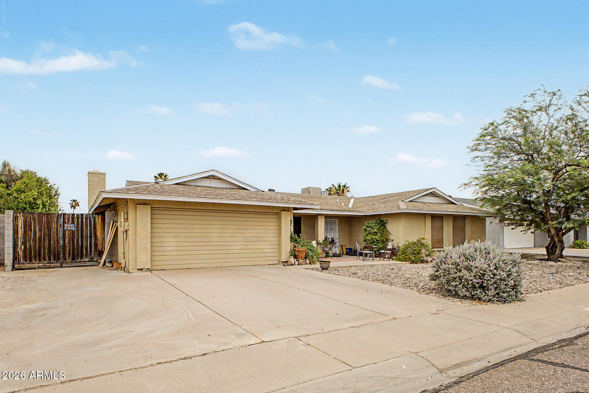 Discover comfort and convenience in this 4-bed, 2-bath Glendale home with a pool and NO HOA! Featuring a 2-car garage, RV gate, and mature landscaping, this property offers both charm and functionality. Inside, you'll find vaulted ceilings, neutral finishes, formal and casual living areas, and a cozy fireplace. The eat-in kitchen includes built-in appliances, ample cabinetry, and a breakfast nook. The backyard is designed for Arizona living with a covered patio, grassy area, and fenced pool. Close to shopping, dining, entertainment, and everyday amenities.