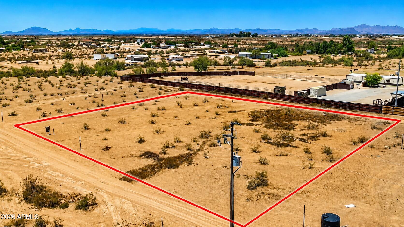 Builders, investors & subcontractors--don't miss this opportunity to own 1.25 acres in the rapidly growing Tonopah area! This 100% buildable, level parcel includes a recorded Shared Well Agreement, eliminating the need to drill a private well. Surrounded by beautiful new construction and custom homes, with plenty of room for a custom home, guest house, RV garage, workshop, horses, and all your toys. Not located in a flood zone. Enjoy stunning desert and mountain views, no HOA, convenient access to Buckeye and the greater Phoenix area--
All at a great price!