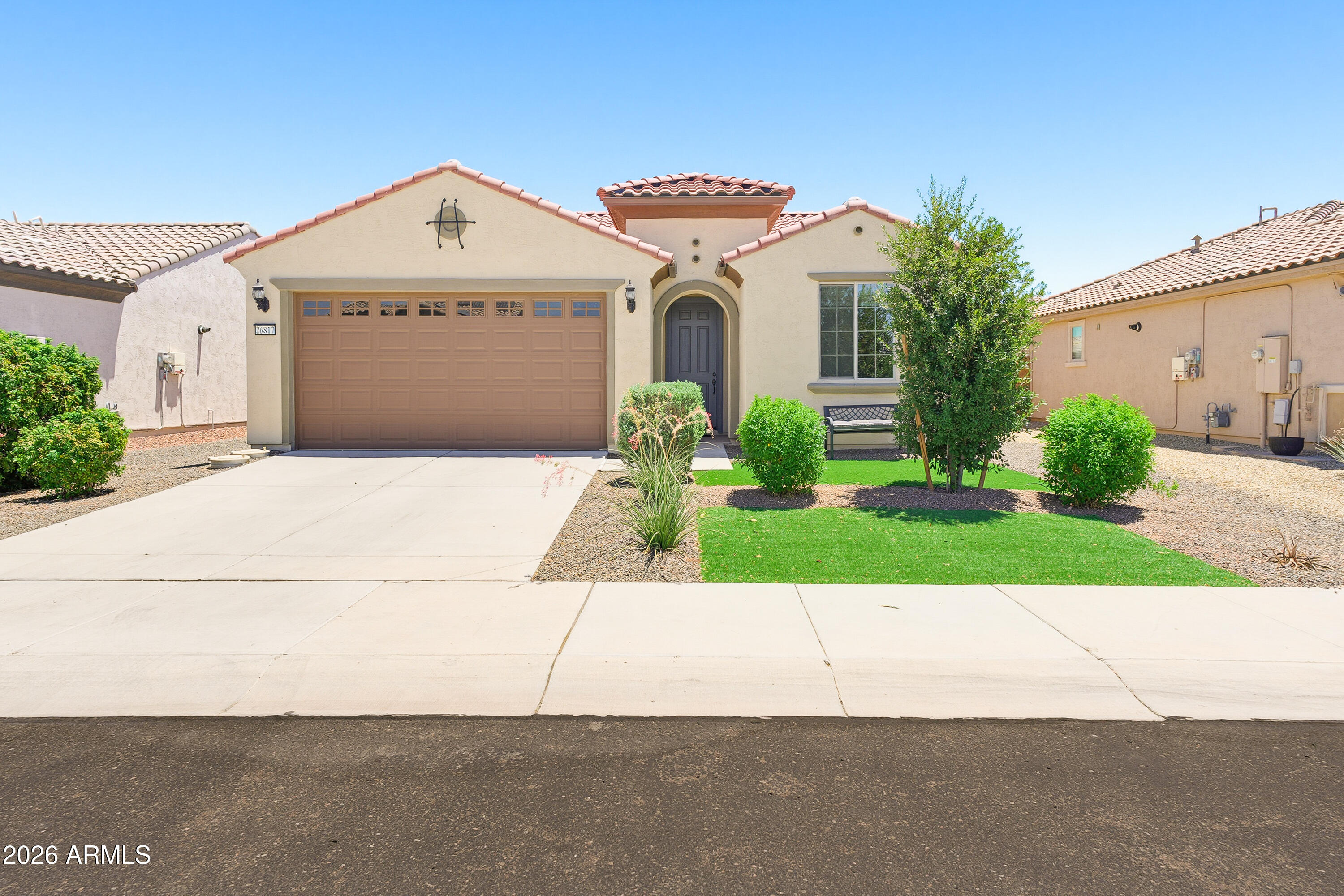 Beautiful Traverse Model featuring 2 bedrooms, 2 bathrooms, and a private lanai--your own peaceful retreat for morning coffee or relaxing in Arizona's beautiful weather. The bright, open floor plan offers inviting living spaces and a functional layout for easy everyday living. The spacious primary bedroom includes an en-suite bath and generous closet space, while the guest bedroom and full bath provide comfort and privacy for visitors. The garage features convenient overhead storage for seasonal items and extra belongings. Ideally located near golf, resort-style pools, a fitness center, pickleball, walking trails, dining, and a vibrant social calendar. Enjoy comfort, convenience, and low-maintenance living at its best!