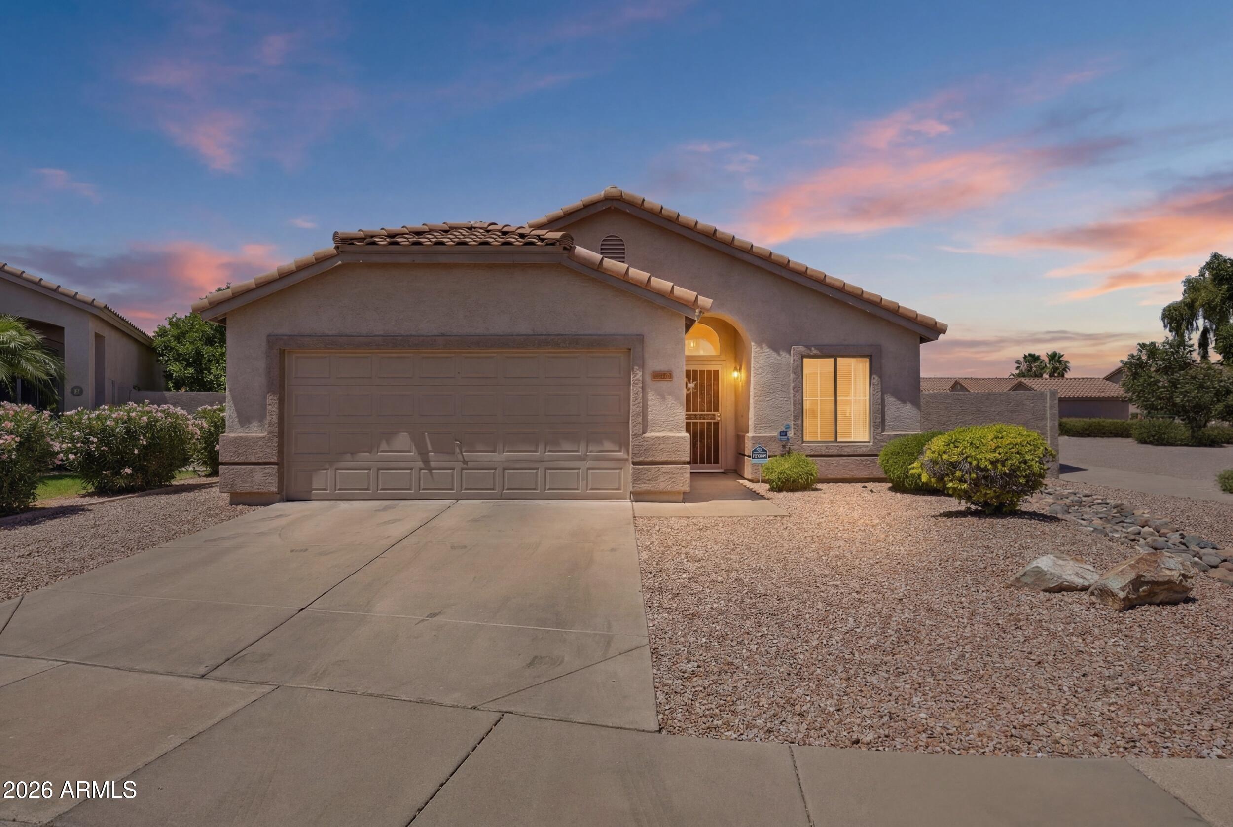 This ONE-OWNER HOME on a CORNER of a CUL-DE-SAC in a FANTASTIC LOCATION where you are close to shopping, dining, freeway access, and schools, but still TUCKED AWAY in a quiet area is now available for you*You will APPRECIATE the SOARING CEILINGS, light and bright great room, and tile flooring at the wet areas*UPGRADED WINDOW COVERINGS*Washer and Dryer convey at inside laundry*Home has been LOVED and WELL-MAINTAINED*You will have a COVERED PATIO and EASY CARE back yard*COME BY and see why you will WANT to CALL this PLACE 'HOME'
