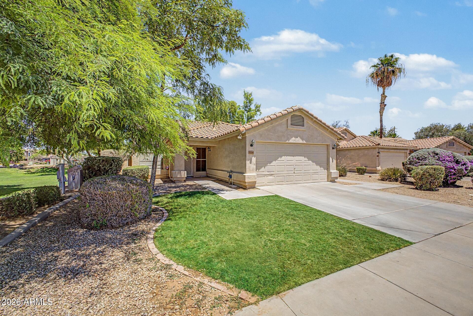 Welcome to 1184 W Flamingo Court, a beautifully renovated single story updated 3-bedroom, 2-bathroom home tucked away on a quiet cul-de-sac in one of Chandler's most desirable locations. This move-in-ready residence has been thoughtfully renovated, offering the perfect blend of modern finishes, comfort, and convenience.
Step inside to discover fresh interior paint, stylish luxury vinyl plank flooring throughout the main living areas & master suite, brand-new carpet in the bedrooms, and updated lighting and ceiling fans. The kitchen shines with brand-new granite counters, stainless-steel appliances, refreshed cabinetry with newly installed hardware, and a clean, modern aesthetic. Both bathrooms have been professionally resurfaced and updated, creating a fresh, contemporary feel. Additional improvements include brand new fridge, washer, microwave, oven, & hood range, new outlets and numerous cosmetic upgrades throughout the home, making it truly turnkey for its next owner. Beyond the home itself, the location is exceptional. Situated within the highly sought-after Chandler Unified School District, residents enjoy access to top-rated schools including Tarwater Elementary, Bogle Junior High, and nationally recognized Hamilton High School. The neighborhood offers easy access to the Loop 202 Santan Freeway, providing quick connectivity to the entire Southeast Valley.
Commuters will appreciate being minutes from Chandler's Price Corridor, one of Arizona's largest employment hubs, home to major employers including Intel, Wells Fargo, Bank of America, Northrop Grumman, PayPal, and numerous technology and healthcare companies. The property is ideally situated just minutes from the Loop 202 for quick access to any part of town. The rapidly growing Chandler Airpark employment center and business corridor continue to bring new jobs and economic investment to the area. Residents enjoy access to the award-winning Chandler Unified School District, including highly acclaimed Hamilton High School. 
Enjoy an abundance of nearby shopping, dining, and entertainment options including Chandler Fashion Center, Downtown Chandler, Ocotillo's restaurant and entertainment district, golf courses, parks, and recreational amenities. For travelers, Phoenix Sky Harbor International Airport and Phoenix-Mesa Gateway Airport are both within a convenient drive.
Whether you're a first-time buyer, growing family, or investor seeking a prime Chandler location, this beautifully renovated home offers exceptional value, modern updates, and access to everything that makes Chandler one of Arizona's most desirable places to live.

HVAC was just replaced in 2024!