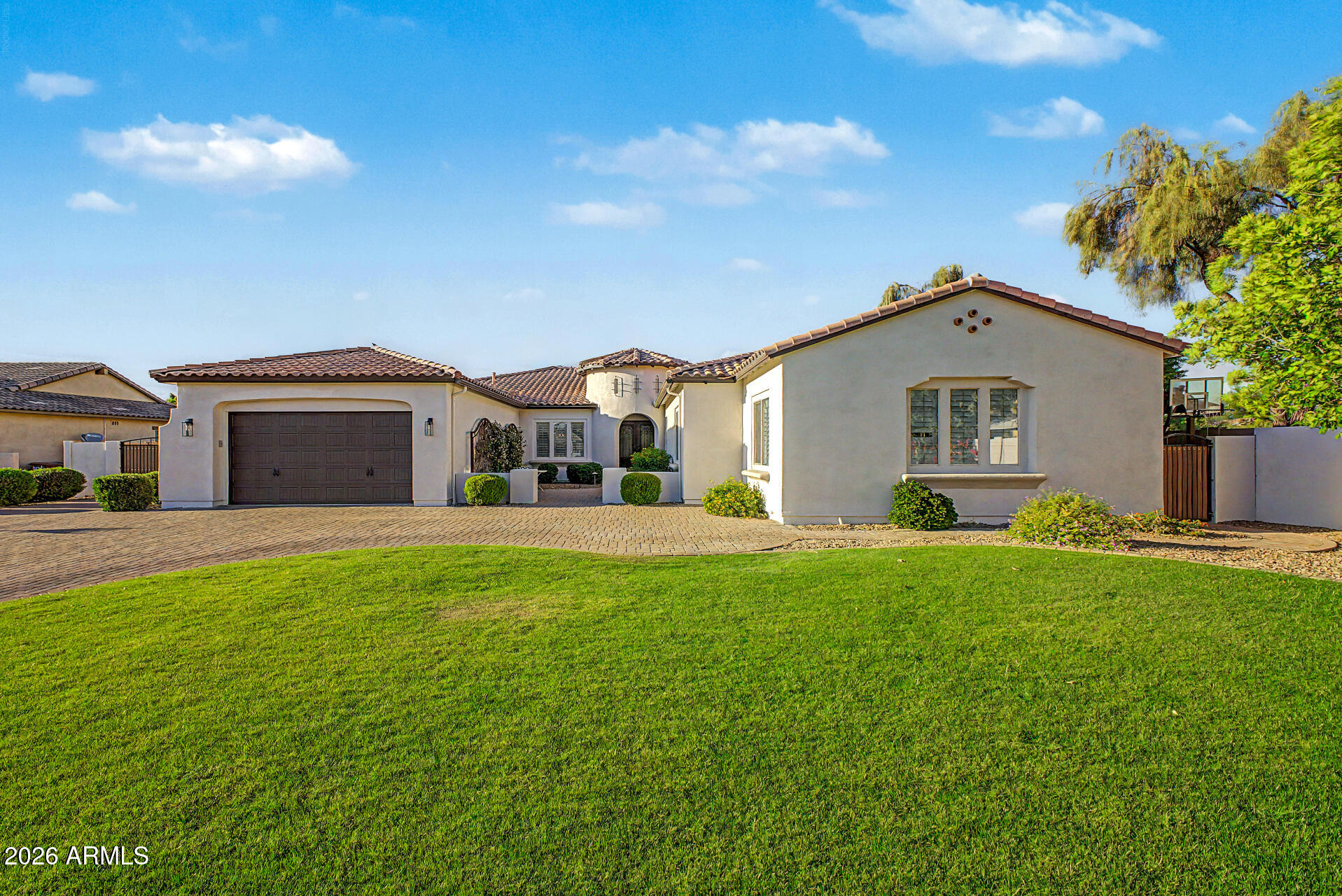 Discover this exceptional 4-bedroom, 5-bathroom home in Hunter Field Estates! Stunning curb appeal with manicured landscaping, paver driveway, 2-car garage, and RV gate with room for a future RV garage.  Added value comes with owned solar, providing energy efficiency and long-term savings. Inside, enjoy spacious living and dining areas and a well-appointed kitchen featuring two oversized walk-in pantries for abundant storage. All four bedrooms include private en suites, plus a dedicated office/den and versatile teen room. The attached generational suite offers its own kitchen and washer/dryer hookups. The expansive backyard showcases a sparkling pool and lush natural grass--perfect for summer. Don't miss this incredible opportunity!