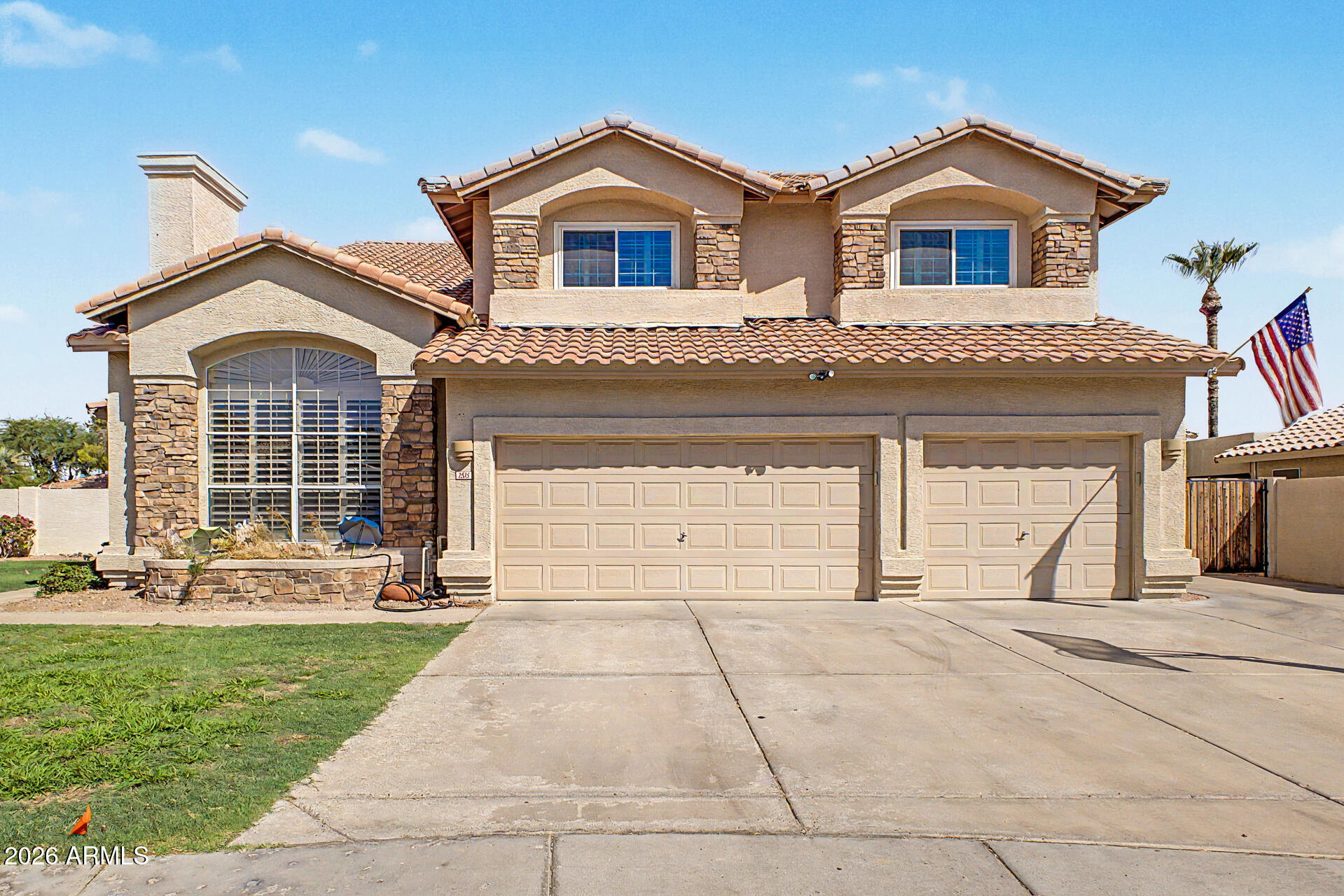 Spacious two-story home situated on an expansive 0.3-acre lot--one of the largest in the entire subdivision--with stunning golf course views. This move-in-ready home offers the perfect blend of space, comfort, and modern updates.
The thoughtfully designed floor plan features a spacious loft, formal living room, and formal dining room, providing plenty of room for both everyday living and entertaining. Plantation shutters throughout the home add timeless style and privacy.

The remodeled kitchen showcases soft-close cabinetry, while recent interior updates include new flooring (2023), a beautifully renovated primary bathroom, and an updated downstairs guest bathroom. Eight brand-new windows have also been installed, enhancing both comfort and energy efficiency.
Step outside to your... private backyard retreat featuring a diving pool resurfaced in 2023, with brand-new pumps for both the in-floor pop-up cleaning system and water feature installed within the last six months. Additional upgrades include a completely redone irrigation system in both the front and back yards, an insulated 3 car garage with maintenence sink, and a spacious storage shed.

With one of the largest lots in the subdivision, exceptional golf course views, and an impressive list of upgrades, this home is truly a rare opportunity and ready for its next owner.
