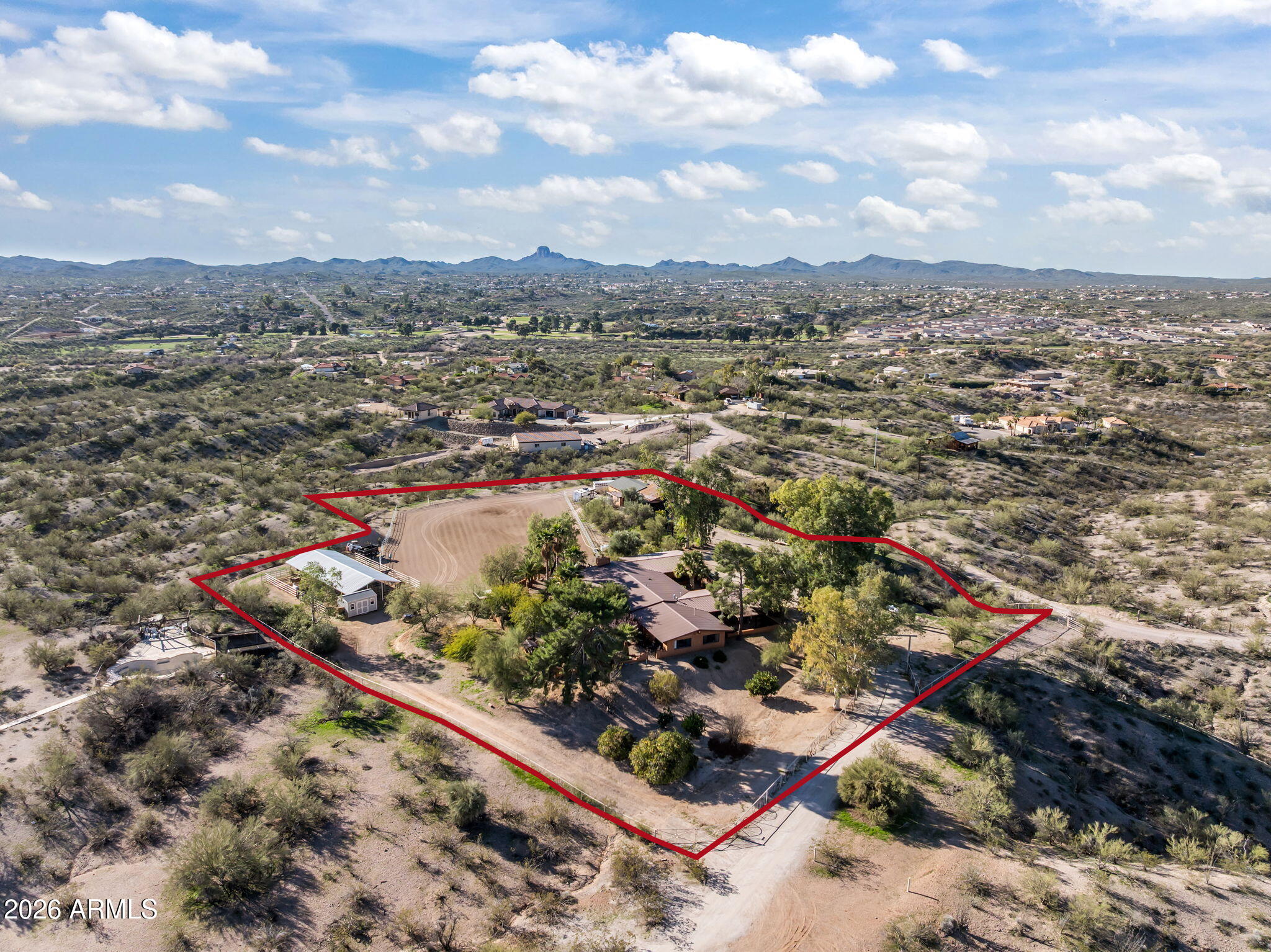Metes and Bounds 3.47 acres 2 parcels total - Residential