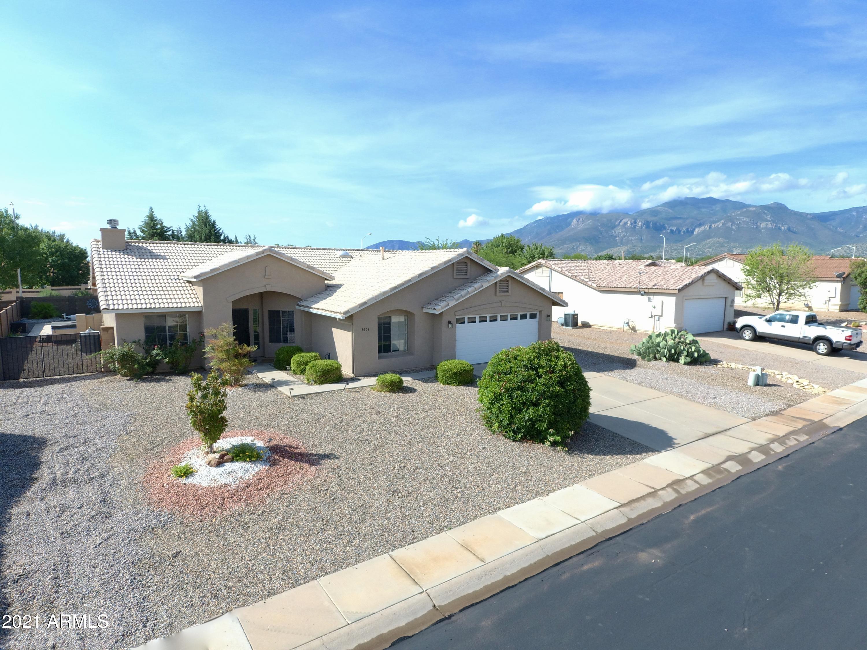 This one has it all!  4 bedroom, 2 bathroom home with an amazing backyard: private pool, hot tub, outdoor kitchen, gorgeous grass, large storage shed, quaint garden area, RV gate with parking possible.  Must see & must move quickly!!!