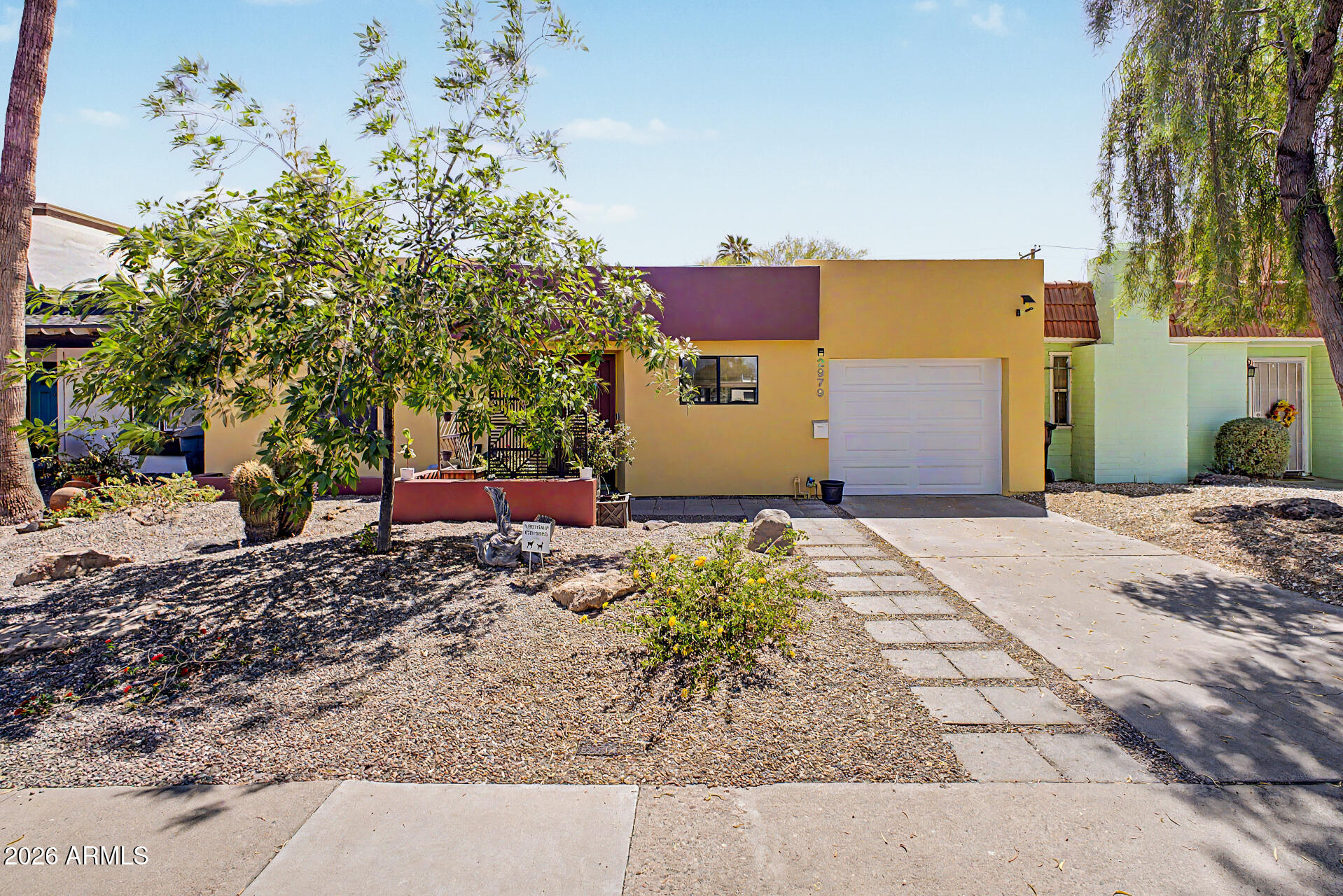 Don't miss this rare opportunity to own an affordable home in very convenient Tempe location with a garage .

This home has two bedrooms, two bathrooms and a 1 car garage. There is a large covered patio and a nice sized back yard.

Recent Updates Include:
Fresh interior paint 2026, 
Dishwasher  - Replaced 2025, 
Air Conditioning Unit - Replaced in 2023, 
Water Heater - Replaced in 2022, 
Sewer Line - Replaced in 2017, 
You are sure to love this location, location, location! It is very convenient to restaurants, freeways, jobs, Arizona State University, Sky Harbor International Airport and so much more.