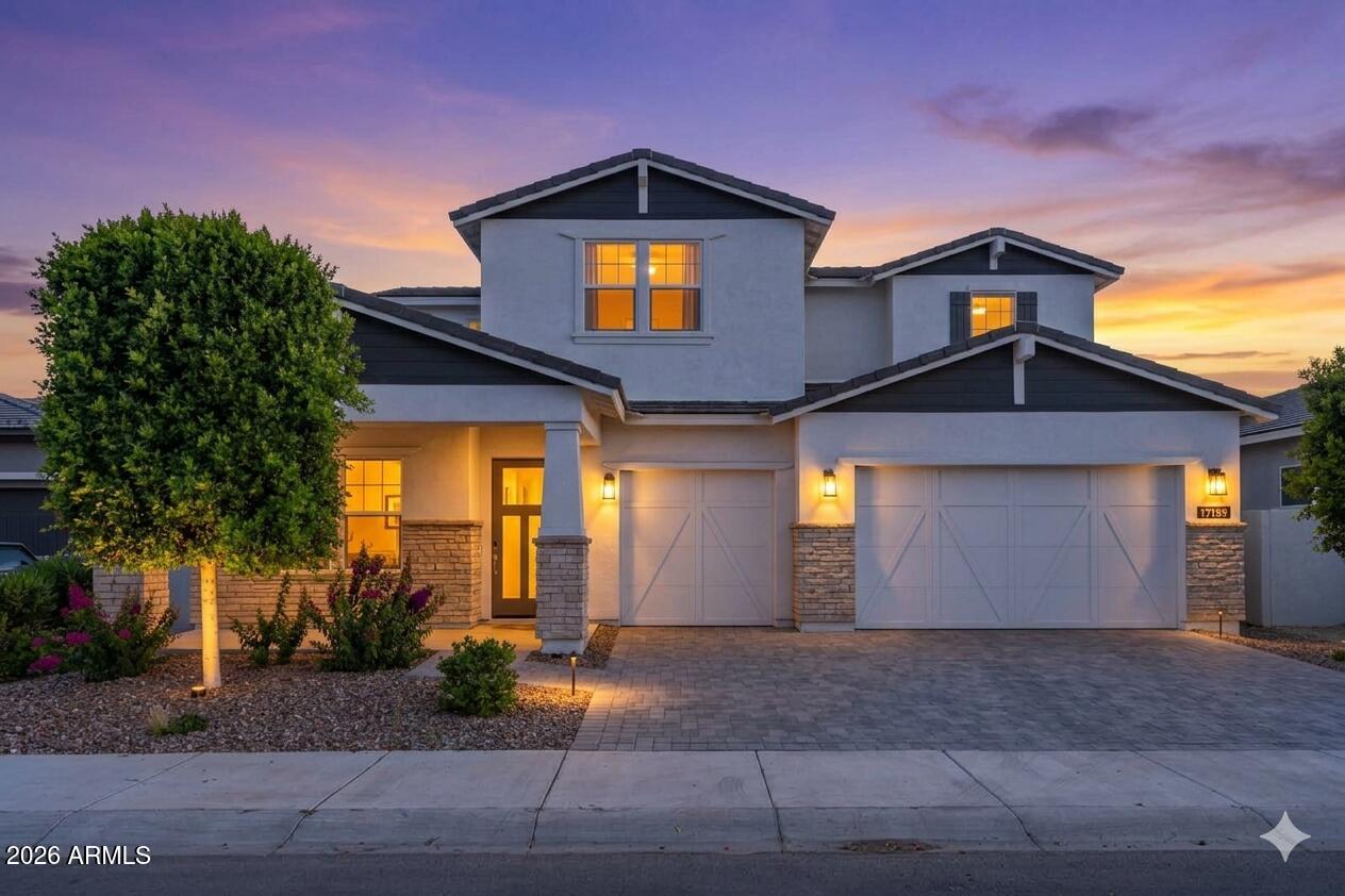 Furniture can be INCLUDED! Move-in NOW!

Experience luxury living in the guard-gated Sterling Grove Golf & Country Club. This stunning two-story residence features 5 spacious bedrooms and premium upgrades throughout. The open-concept great room is anchored by a spectacular 90-degree rolling glass slider, seamlessly blending indoor and outdoor living for the ultimate entertaining space.

Enjoy a chef-inspired kitchen, modern finishes, and plenty of room for family and guests. Situated in a premier resort neighborhood, you'll have access to a world-class clubhouse, fitness center, pools, and a Nicklaus-designed course. This home offers the perfect mix of sophistication and comfort in an amenity-rich community. Sterling Grove Golf & Country Club is the West Valley's newest golf experience. The Golf Course is a world-class Nicklaus Design course, operated by the renowned Troon Golf Management Services and designed to be enjoyed by golf enthusiasts and newcomers alike. The state-of-the-art practice facilities are second to none. Hone your skills at the driving range, putting and chipping greens, or in the golf simulator. This home has first-class amenities and beautiful views of the White Tank Mountains, lakes, and ponds. You'll also enjoy the neighborhood greenery on your walks, jogs, bike rides!
