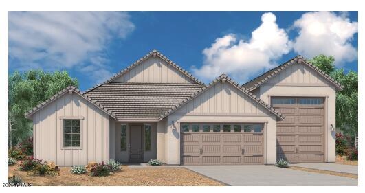 RV Garage, RV Garage. RV Garage, 1 Acre lot, 1 Acre lot, 1 Acre lot...SPEC HOME. 2802sqft single level home, 3-bedroom, den, 2.5 bath. 3 CAR TANDUM GARAGE with attached RV GARAGE 15x50 in size.    It includes a 12'X14'  RV Garage door and a 10 x 10 Rear RV Garage door.  8' interior doors, Walk in shower at owners suite.  Spacious open kitchen, 42'' cabinets, granite countertop, huge kitchen island,  stainless steel appliances, large owners suite! Solancia Ridge features quality new homes on one-acre homesite with attached RV garages, bring all your toys!! Pristine desert surrounding makes Quick access to major freeways and less than 30 minutes from Lake Pleasant! Seller paid closing costs and rate buydown available with preferred lender VIP Mort.
