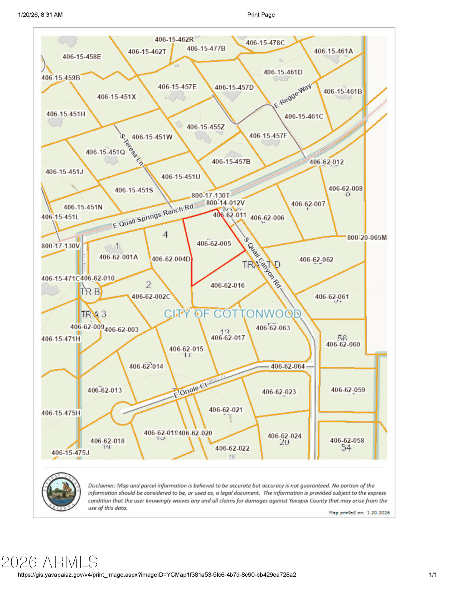QUAIL CANYON UNIT 1 AMD - Land