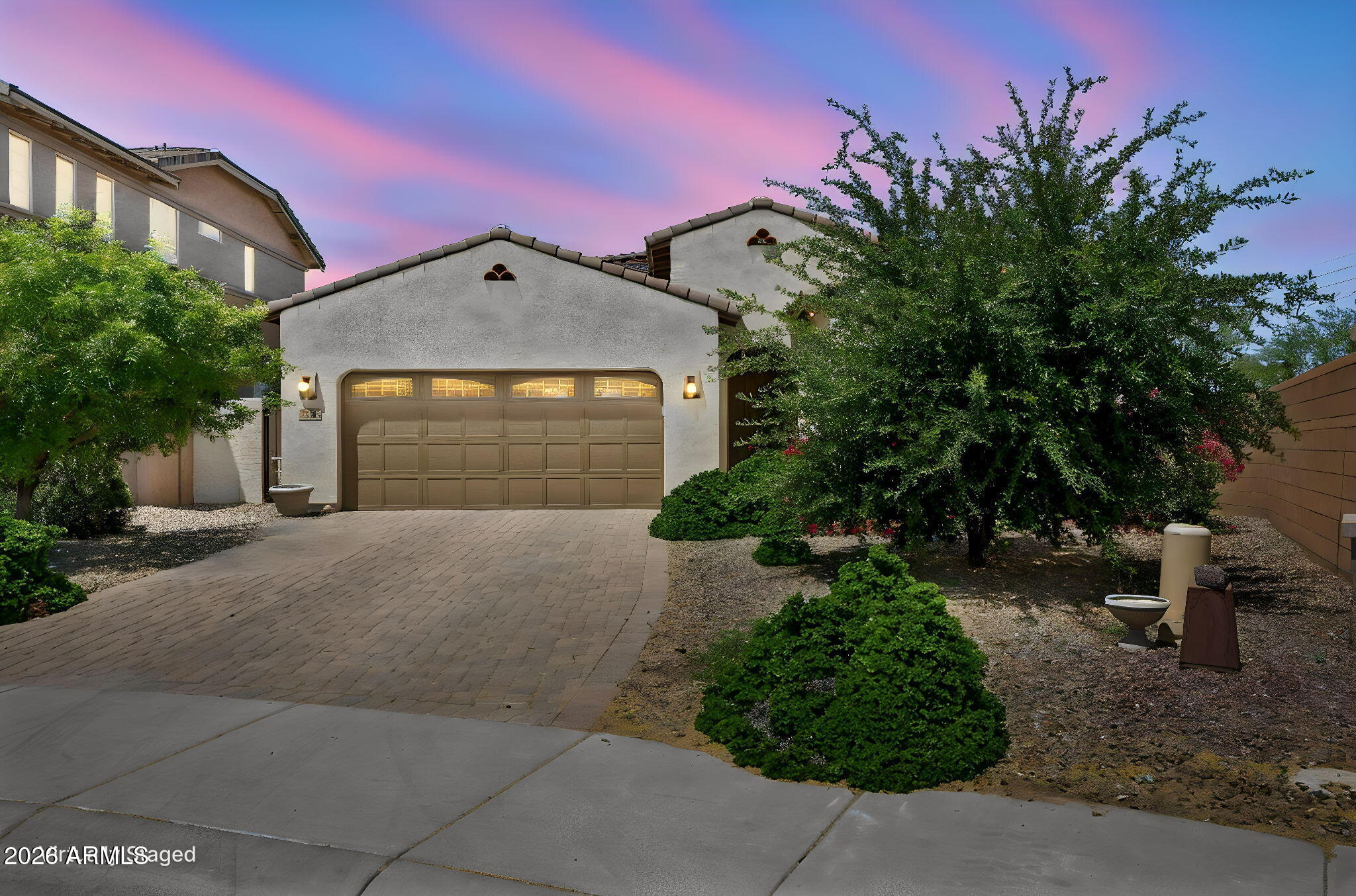 Paid off Solar! Rare home in this price point built in 2014.  3 bed, 2 bath, 1 den, tile floors, with 2,079 sq. ft. Home has open kitchen with quartz counters, white cabinets, and stainless steel appliances.  AC was replaced in 2024 and has paid off solar.  Cul De Sac lot that's tucked into the neighborhood.
