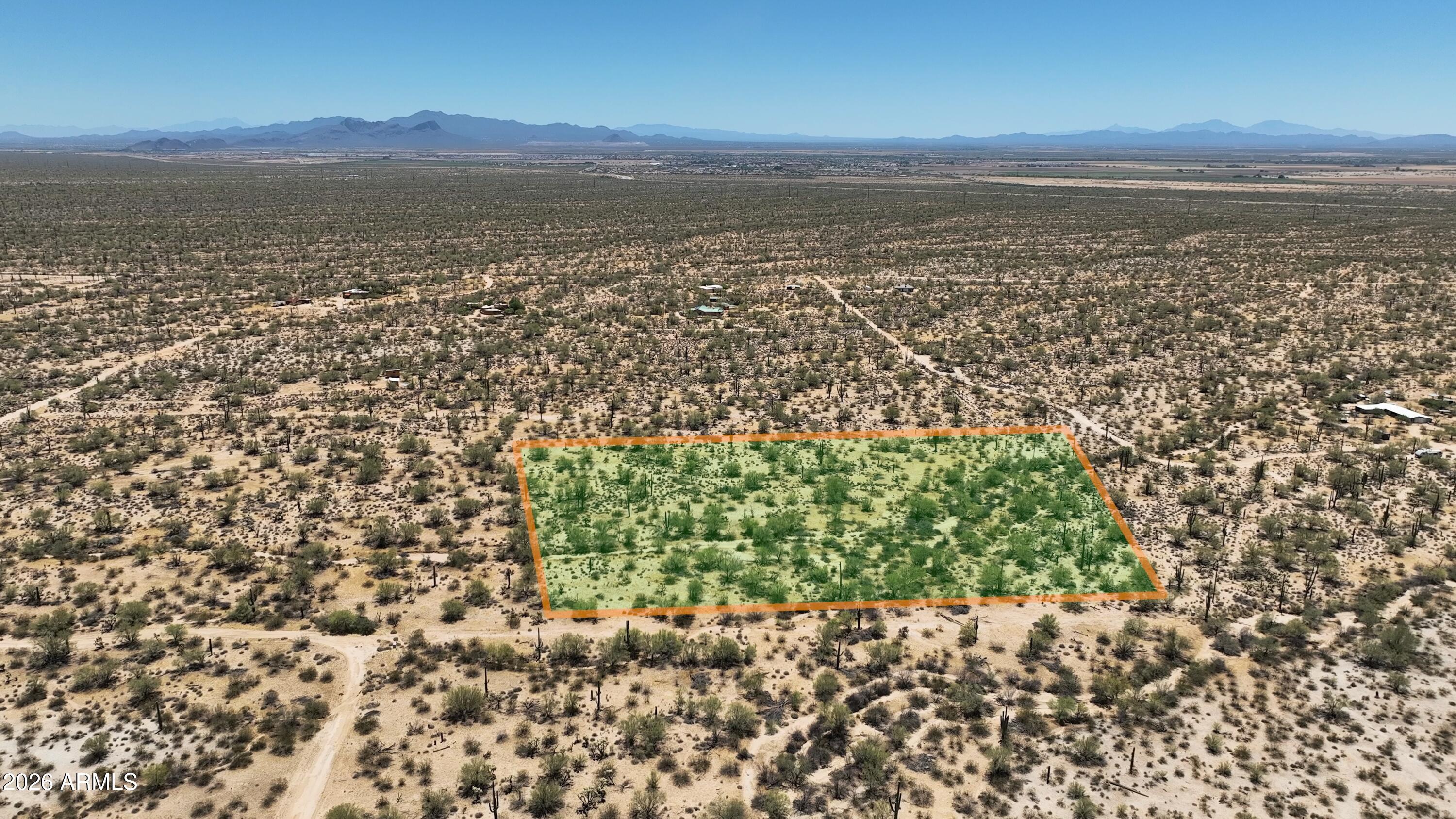 9.5 acres of usable land in the path of growth between Marana and Casa Grande, offering the space and flexibility to create your ideal Arizona lifestyle. Whether you're planning a custom home, horse property, ranch, or private desert getaway, this parcel provides the freedom and privacy that are increasingly difficult to find.

With a shared well already in place and electric nearby, the property is well suited for your future plans. Enjoy sweeping desert views, abundant native vegetation, and the peaceful setting that makes this area so desirable, all without HOA restrictions.

Build now, hold as an investment, or expand your footprint with nearby acreage that may also be available. Seller financing available.