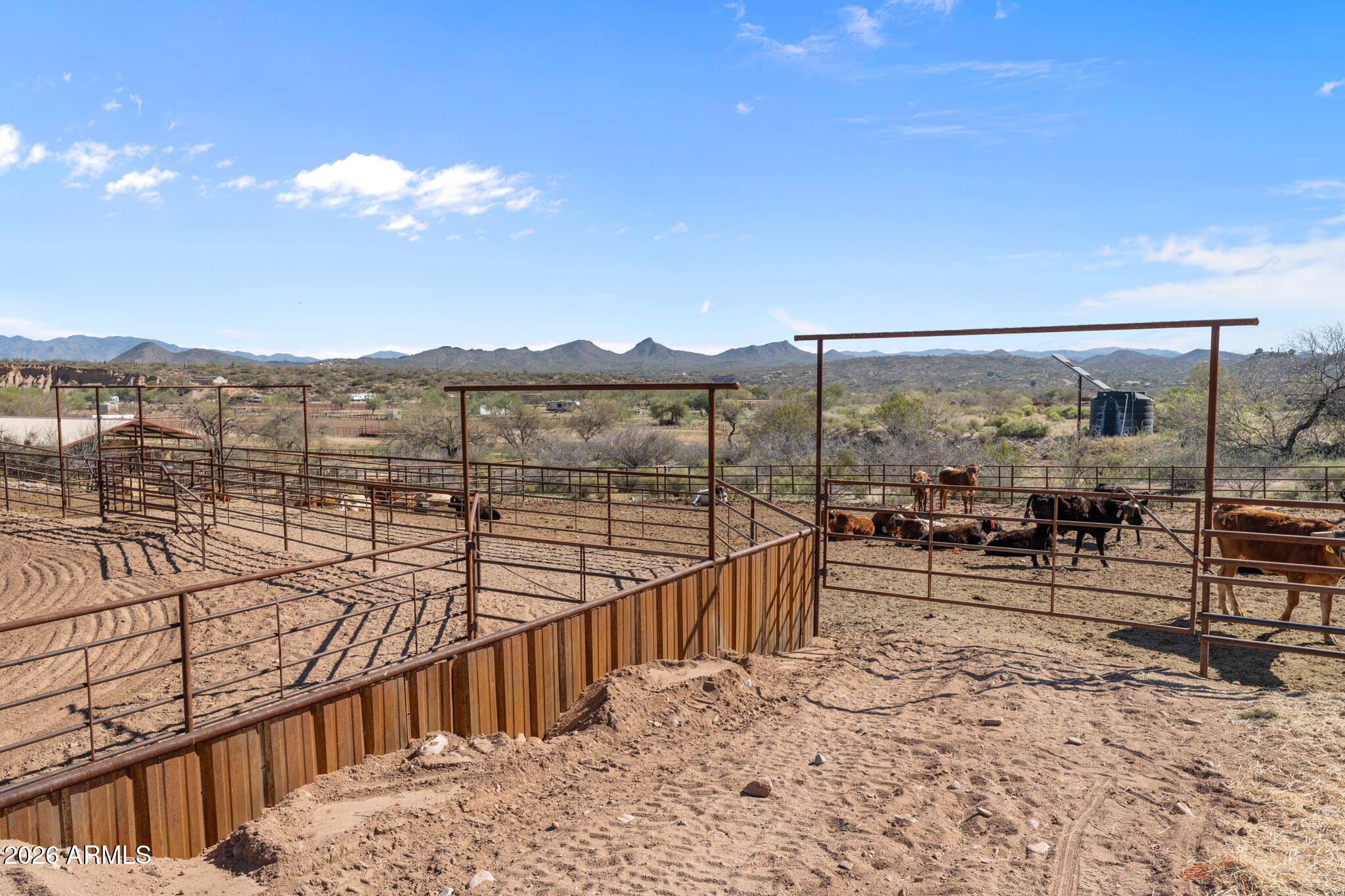 10 acres with full size team roping arena & mare motel - Residential