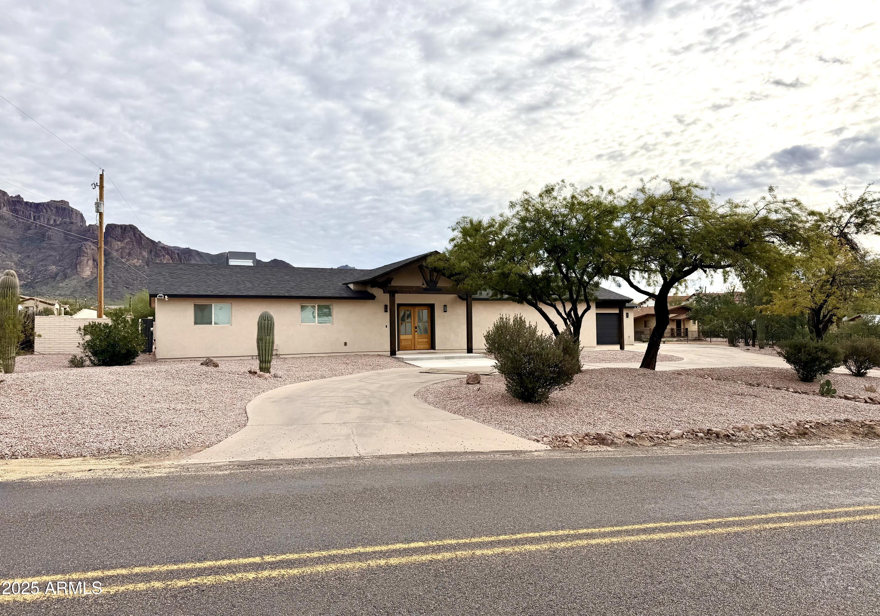 Welcome to your private slice of the desert at 1165 N Mountain View Rd--where wide-open space, mountain views, and flexibility come together in one of the most versatile properties in Apache Junction.
Set on 1.25 acres with no HOA, this property is built for the way people actually want to live in Arizona. Bring your horses, RV, toys, or plans for a detached casita--there's room for it all.
Inside, the 2,600+ sqft layout offers a rare advantage: two en-suite bedrooms, making it ideal for multi-generational living, guests, or added privacy. The updated kitchen opens into bright, functional living spaces designed for both everyday comfort and entertaining.
Step outside and the lifestyle really takes over- your private pool, expansive lot, and unobstructed views of the Superstition Mountai Create a setting that's hard to find at this price point. Whether you're looking for a full-time home, a seasonal escape, or an income producing opportunity, this property delivers flexibility, space, and true Arizona character. 

Owner/agent. 

No HOA. Acreage. Views. Opportunity.