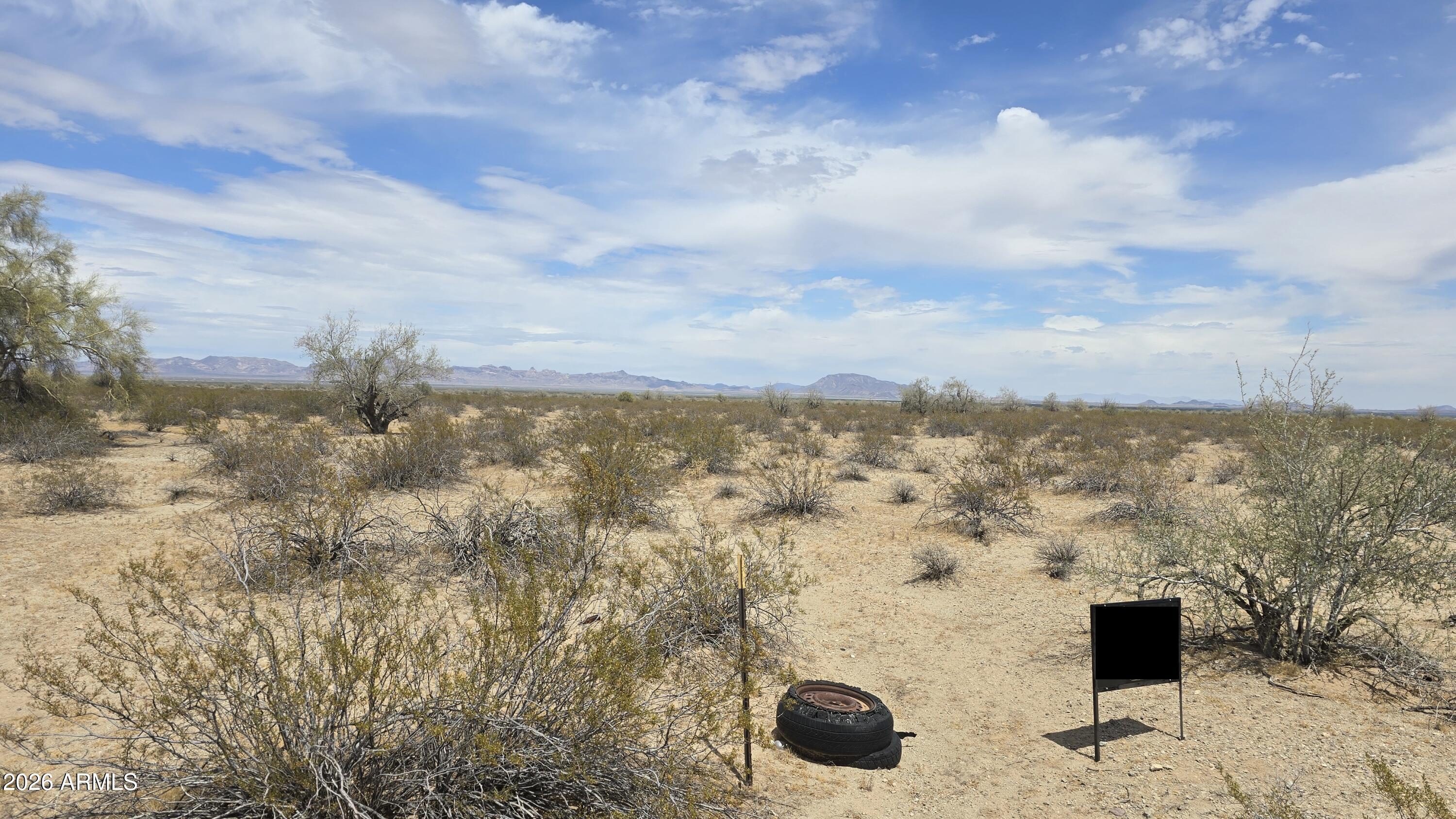 Seller Financing Available! Scenic 5+ acre parcel offering wide open desert landscapes and mountain views! Located in a peaceful rural setting with no floodplain and no HOA, this property provides flexible residential use with ample space for a custom home, manufactured home, or off-grid lifestyle. The property is also located on a section line, adding to the potential for commercial use in the future. Just a short distance to the Interstate 10. Ideal for those seeking seclusion, recreation, or long-term land investment. Seller is offering financing, making this an accessible opportunity to own Arizona acreage. Come see it today!