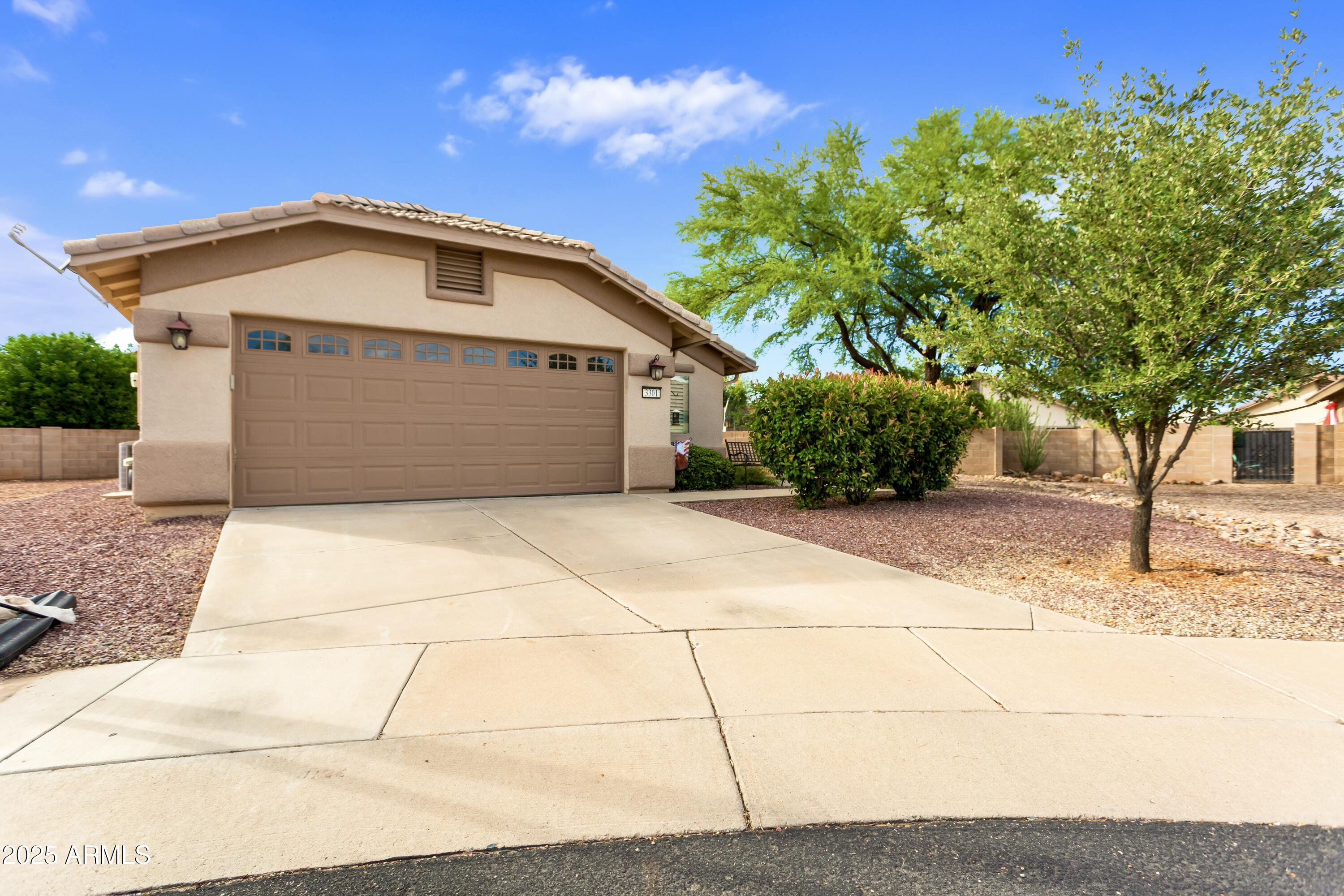 Cul-de-Sac Property offers 3 bedroom, 2 bathroom, 2 car garage, tucked away in the wonderful Holiday subdivision. Vaulted ceilings, extended covered patio, LARGE backyard, move in ready. The Holiday community offers community pools, spa, recreational room, walking paths, playgrounds and more!