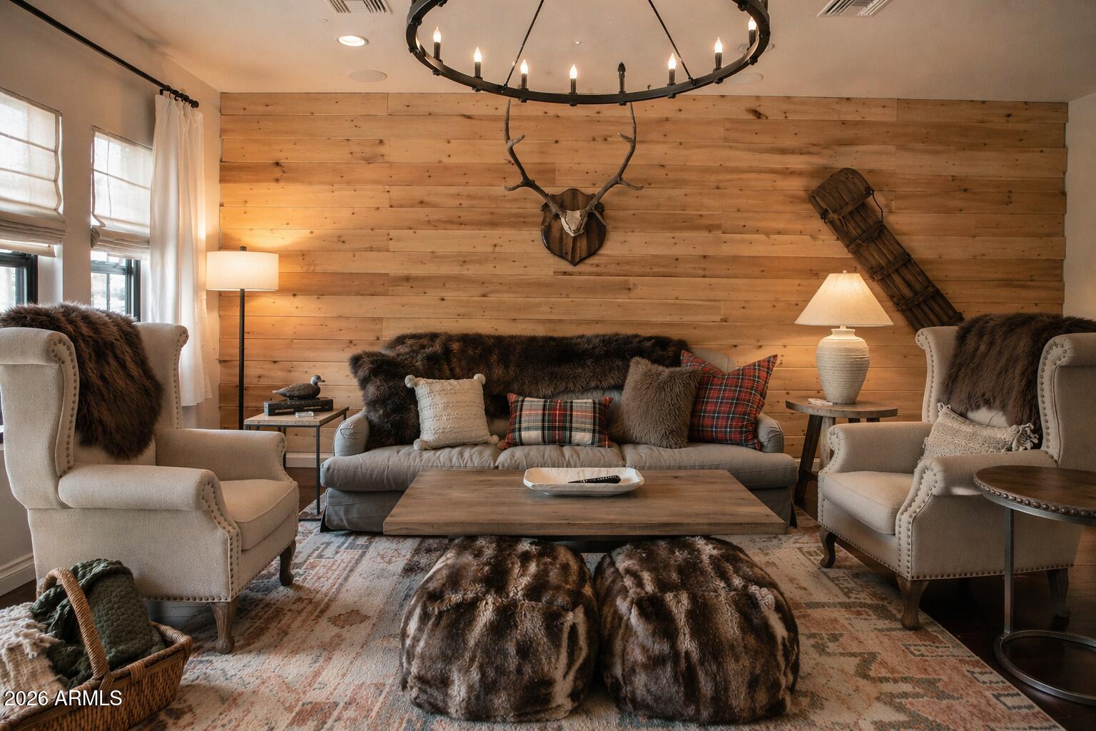 Rarely does a property of this caliber become available with no HOA. Set in the heart of Pinetop where comfort, nature, and convenience come together seamlessly.  Our newest town home listing offers an effortless blend of refined living and breathtaking natural surroundings - you're just a short stroll from beloved local restaurants and grocery stores -- yet the moment you step inside, the world slows down. Soaring 9-foot ceilings and rich hardwood floors set a warm tone throughout, while two fireplaces add that cozy mountain ambiance you've been dreaming of -- including one tucked beside the jacuzzi tub in the primary suite. Three generous bedrooms offer privacy for everyone, with one featuring its own separate entry, perfect for guests. The thoughtfully designed kitchen is built for gathering, with a large island, two sinks, and custom dovetailed cabinetry. Smart home features -- including a Nest thermostat, MyQ smart garage, and tankless water heater -- keep things efficient and effortless, along with natural gas heat and appliances for cost-conscious comfort. Step outside and feel the magic: your yard opens directly onto the National Forest, with miles of trails leading to the peaceful shores of Woodland Lake and Big Spring. No HOA means the freedom is truly yours. Furnishings available on a separate bill of sale.