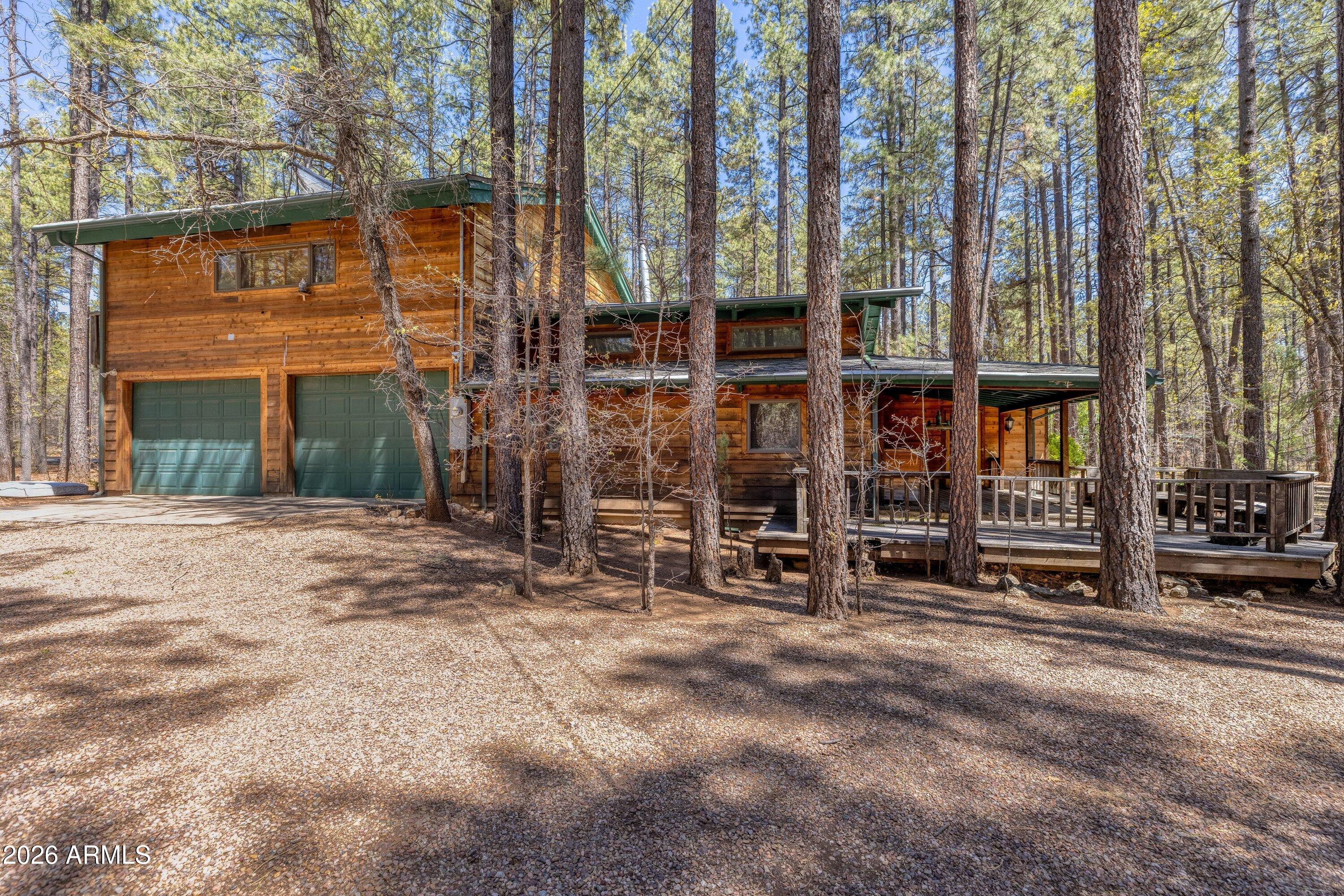 Nestled among the towering pines in the highly sought-after White Mountain Summer Homes gated community, this spacious 4-bedroom, 2-bath cabin retreat offers 2,589 square feet of rustic mountain charm on an oversized 0.84-acre lot. Surrounded by serene forest views and cool mountain air, the home features warm wood accents, vaulted ceilings, and inviting living spaces designed for relaxing or gathering with family and friends. Enjoy the peace and privacy of this wooded setting while still being close to hiking, fishing, golf, and all the outdoor recreation the White Mountains are known for. Whether you're looking for a full-time residence, vacation getaway, or investment opportunity, this mountain property captures the true essence of cabin living.