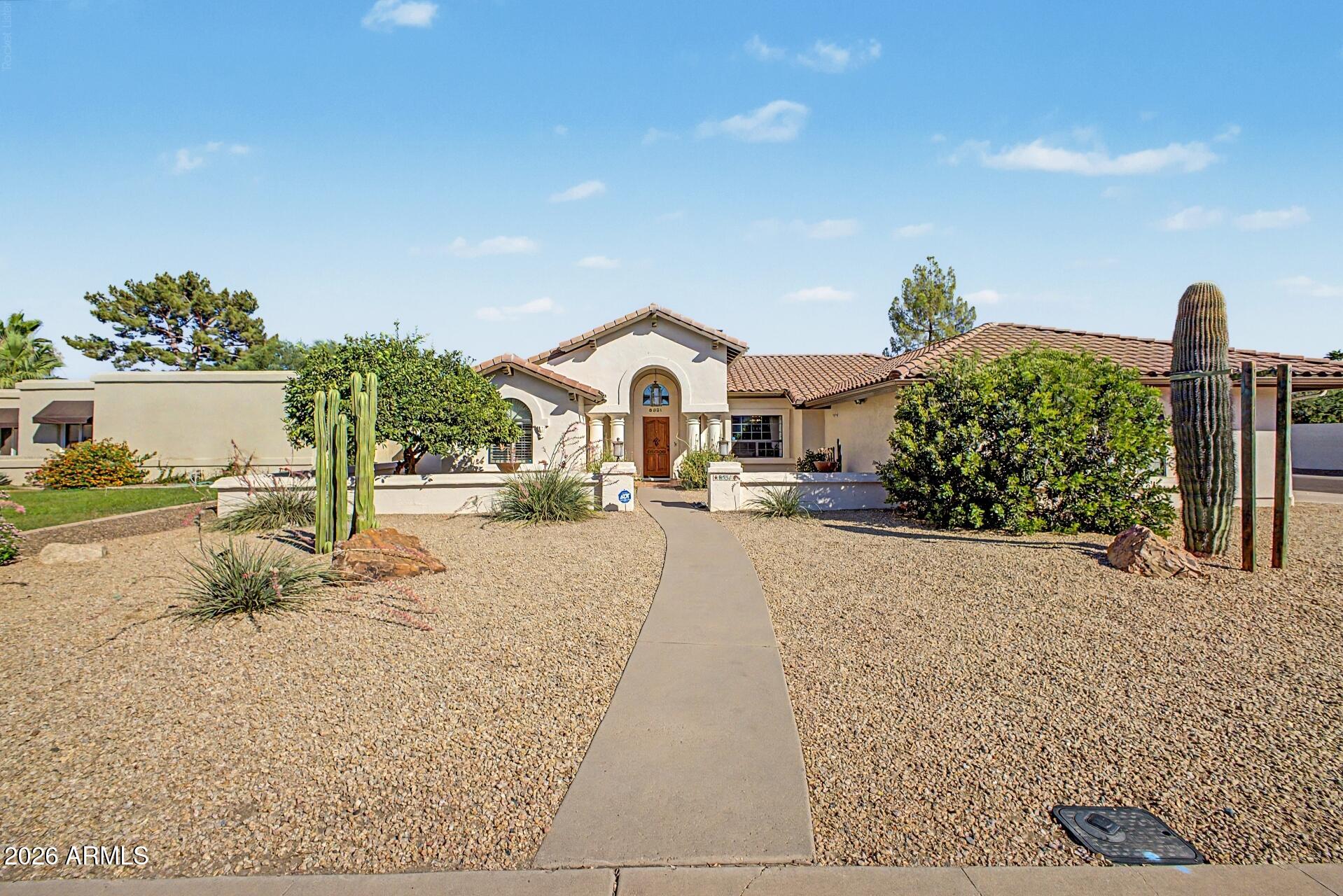 Amazing opportunity in McCormick Ranch! Very well maintained home on large cul de sac lot, just a few blocks from the renowned greenbelt with exceptional walkability to lakes, parks, local dining, and award-winning Cochise Elementary School. Highly desirable split floor plan is highlighted by a striking vaulted tongue-and-groove ceiling that adds rich architectural interest and warmth to the main living areas. The primary suite is complete with a cozy fireplace, walk-in closet and updated, spa-inspired en-suite bathroom. Resort style backyard serves as a private retreat featuring a sparkling pool, relaxing spa, and ample space to enjoy Arizona's year-round sunshine. Centrally located in one of Scottsdale's most coveted communities, this property delivers AZ living at its finest.