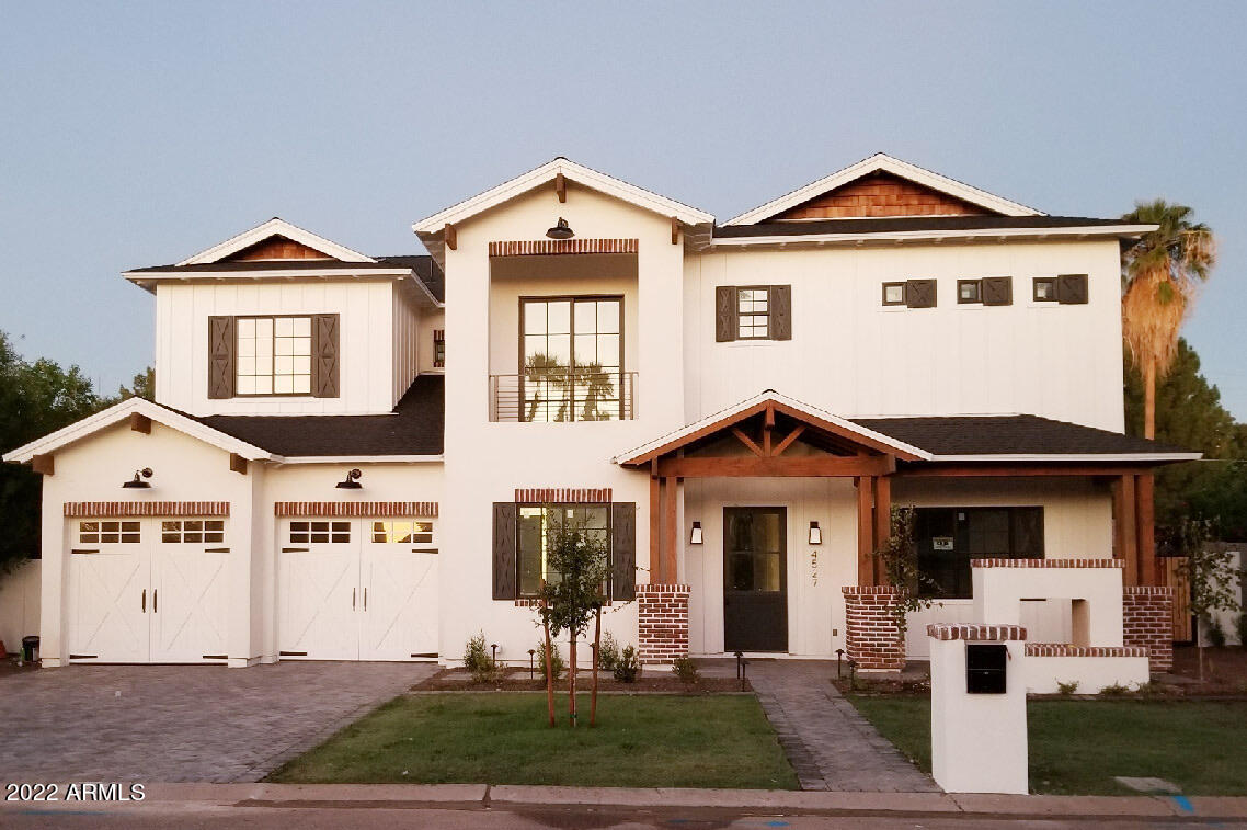 Prepare to be impressed when you enter this Arcadia gem! This 2018 custom home offers 4500 SF of living space, 5 bed, 5.5 bath, with an office, a loft, a 3-car garage and a layout designed for easy living and entertainment. The open and bright kitchen is equipped with designer finishes and top of the line appliances, and a walk-in pantry. The master bedroom suite features a walk-in closet, ensuite bathroom and fireplace thats is the perfect setup for relaxation.
 
The location is ideal, and only steps away from Kachina park and some of Arcadia's most beloved eateries like LGO, Postinos and Ingo's.