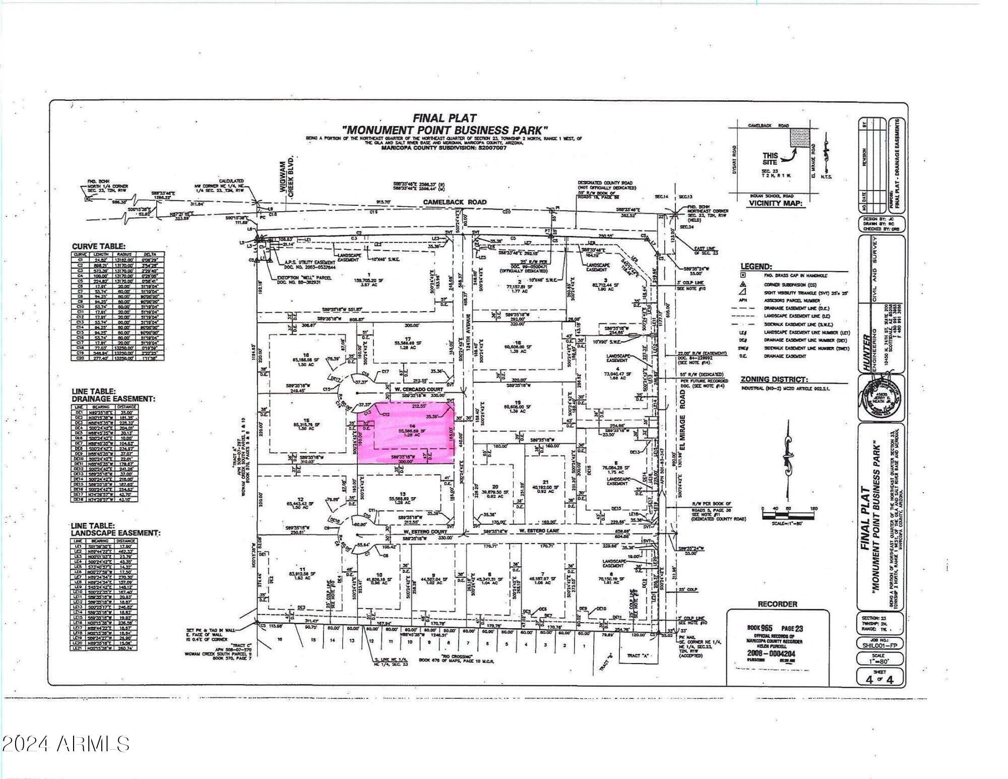 MONUMENT POINT BUSINESS PARK - Land