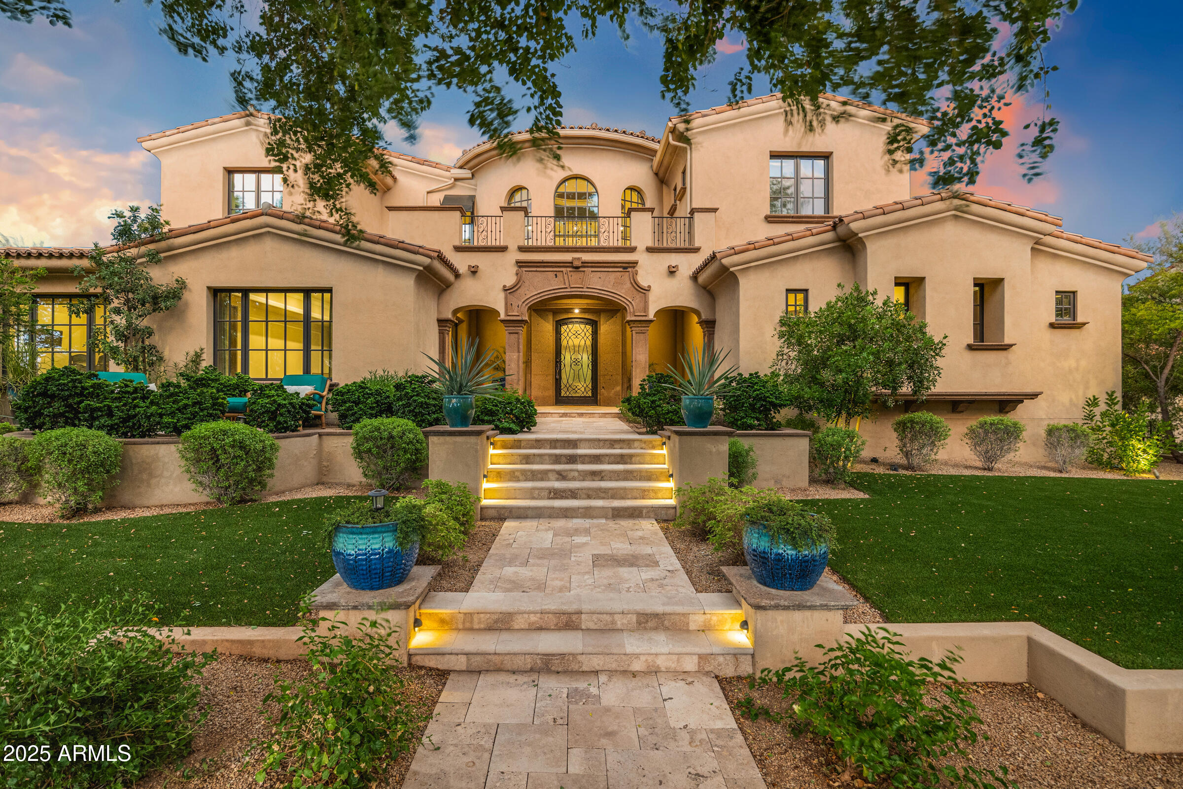 Take advantage of this rare opportunity to own a Parkside Residence with unobstructed mountain views. Nestled in the prestigious Arcadia neighborhood of Silverleaf and adjacent to Legacy Park, this 2015 smart home offers an unparalleled lifestyle. From the spacious front patio, enjoy serene park views and a true neighborhood ambiance. Step inside the grand great room with soaring 27 foot ceilings and be captivated by breathtaking mountain vistas that frame the expansive backyard. The open floor plan is enhanced by exquisite finishes and a premium Wolf/Sub Zero appliance package, blending elegance with modern convenience. The main level features a luxurious master suite with an aromatherapy steam shower, alongside a welcoming guest bedroom.
