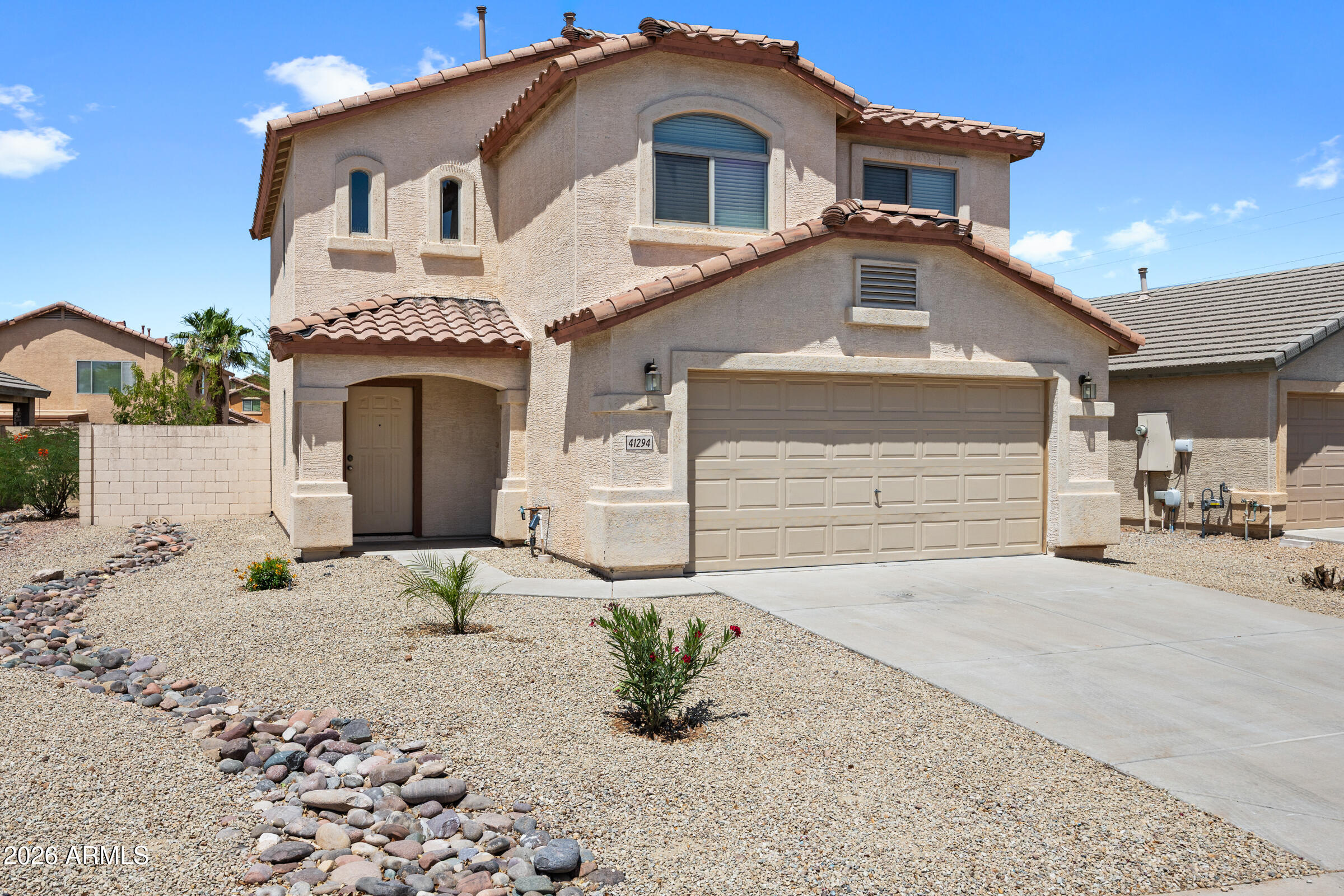 Move-in ready 4-bedroom home featuring stylish updates throughout, including custom-painted cabinets, granite countertops, new carpet, and fresh interior paint. The kitchen offers tile flooring and all appliances.  Enjoy brand new bathroom vanities and a newly replaced tub/shower combo. The home also features a spacious backyard with a drip irrigation system, along with a freshly landscaped front yard that adds great curb appeal.