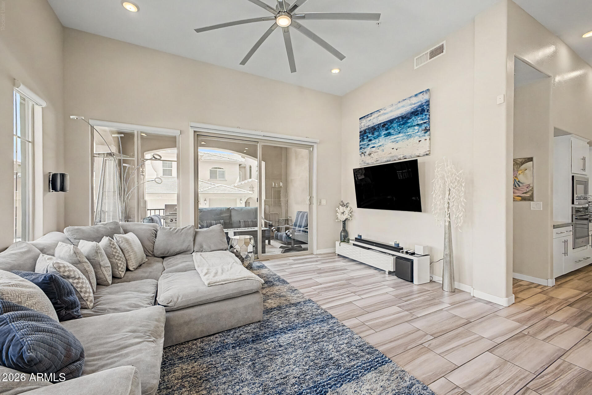 Experience luxury living at its finest w/ stunning mountain views & hiking trails at your doorstep! RARE corner ground-level condo nestled in the scenic Foothills of Ahwatukee Club West. Impressive 12 ft ceilings, 8 ft doors, balcony, & attached TWO-CAR garage, w/ no interior steps. Stainless appliances (ALL included), quartz countertops, tile backsplash, modern light fixtures/ fans, all electric window treatments, & wood-look tile flooring. More parking just outside of & directly across from unit. Gated access to South Mountain Park & miles of trails right around the corner! Two heated pools, spa, gym, & theater room- Every day feels like a vacation! Clubhouse with full kitchen available for rent. Near I-10 & 202 freeways, Sky Harbor Airport, downtown, golf courses, casinos & restaurants! Award-winning schools all around & you are just a hop, skip, & a jump away from parks, grocery stores, & all of the modern conveniences.

Monthly H.O.A. fee includes roof repair/replacement, exterior/ front yard/ common area/ street maintenance, blanket insurance, water, sewer, trash, & pest control, pools/ spa, fitness center, & clubhouse.

In addition, this extraordinary residence features 2 bedrooms/ 2 bathrooms plus an office space & inside laundry room w/ lots of extra storage. The primary bedroom is a true sanctuary with a HUGE ensuite bathroom, custom tiled shower, dual sinks, private water closet, & generous sized walk-in closet. You won't find a better appointed condo in Ahwatukee at this price point. Don't miss it!