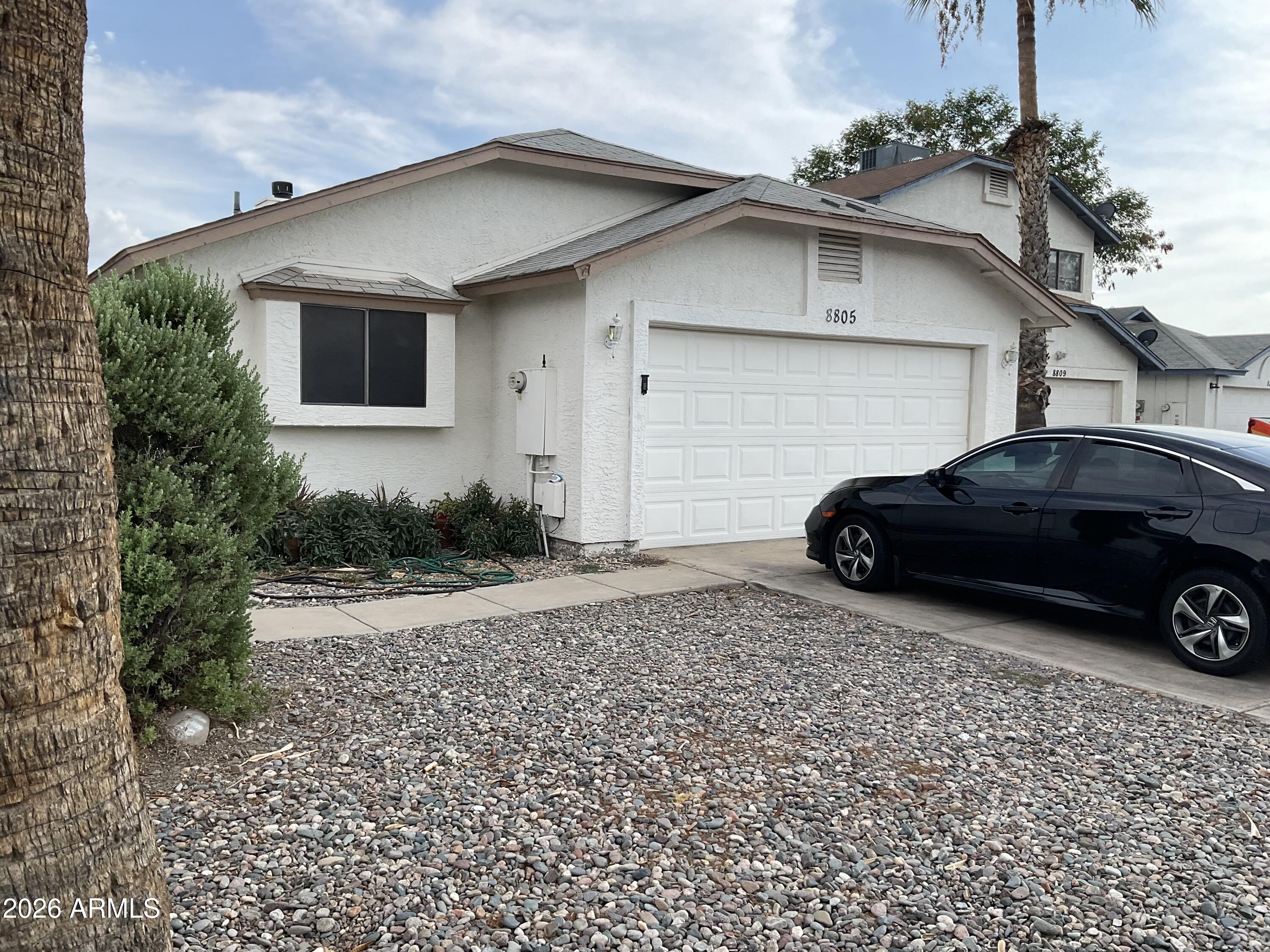 Welcome to this beautifully three bedrooms two baths home located in  is Located  Cul-De-Sac. and highly desirable Glendale neighborhood. Enjoy the convenience of being just minutes from Westgate entertainment district, then new vAI Resort, shopping, dining, entertainment, and major freeways. This inviting home offers comfortable living spaces, a functional for floor plan, vaulted ceilings  and a Spacious backyard with covered patio, this property combines location, convenience, and value, making an excellent opportunity for homeowners.