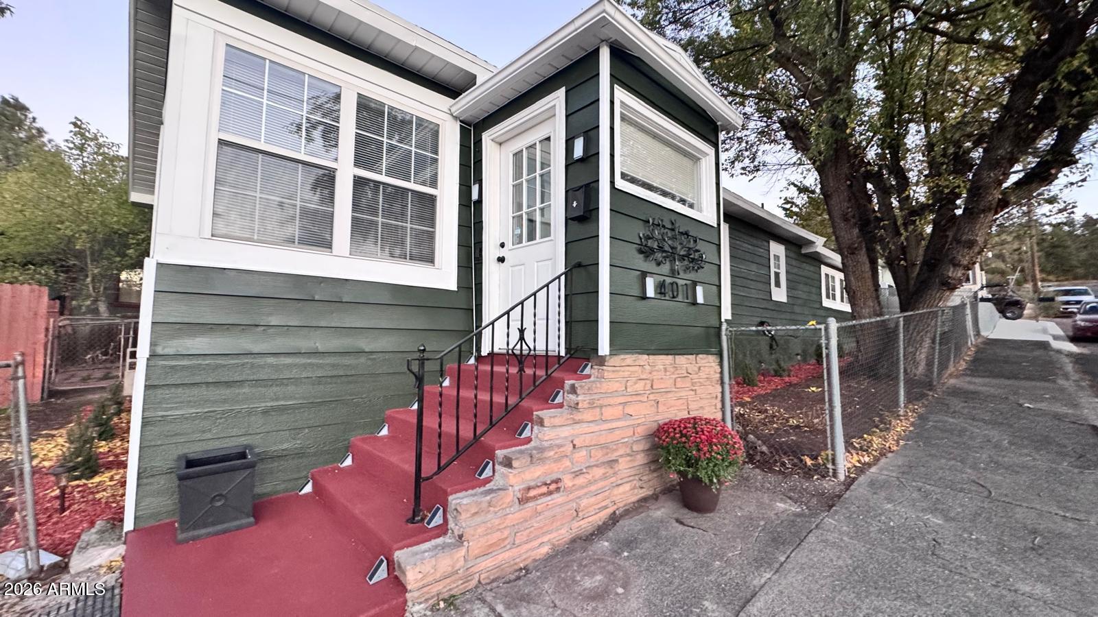 Located in the heart of town, this exceptional property was completely remodeled inside and out just six months ago. It is within walking distance of all restaurants and entertainment, making it an ideal location for a family vacation, full-time residence in Williams, or a profitable VRBO investment. The owner, who is also the listing agent, welcomes any inquiries. This historic gem awaits you and your family--visit and you will be captivated.
PLEASE INCLUDE HomeSmart Owner Agent Addendum WITH ANY OFFER. SEE DOCUMENTS