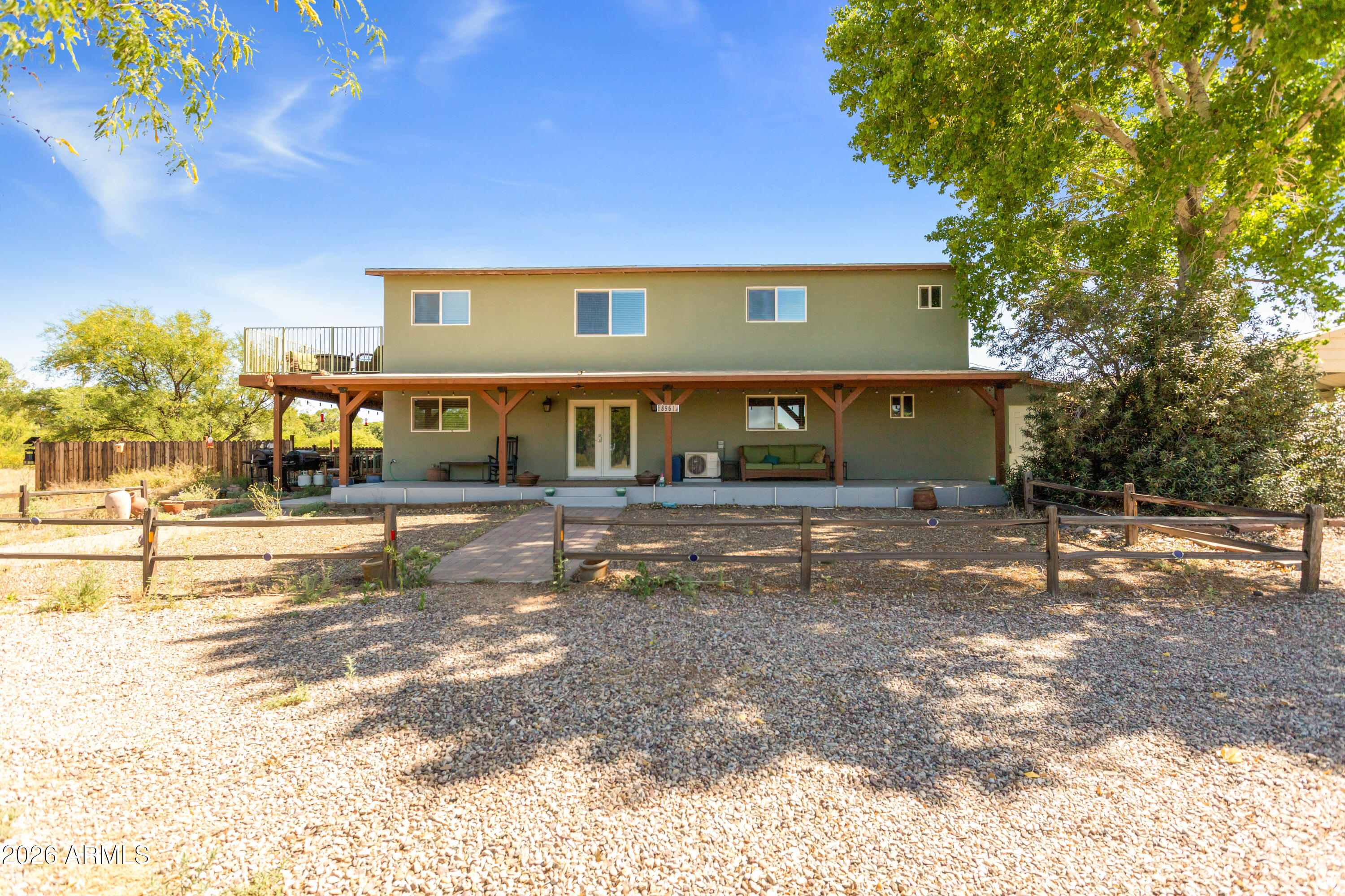 Nestled near the beautiful San Pedro River in sought-after Hereford, Arizona, this stunning 2-bedroom, 2-bathroom two-story home offers 2,416 sq ft of comfortable living space with endless charm and opportunity. Situated on horse-zoned property, this home is perfect for those seeking peaceful country living with room to roam. Enjoy breathtaking mountain views, wide open skies, and the tranquility of nature right outside your door. Whether you're looking for an equestrian property, private retreat, or spacious home with character, this property delivers the perfect blend of comfort, privacy, and lifestyle. A rare opportunity to own a slice of Hereford paradise!