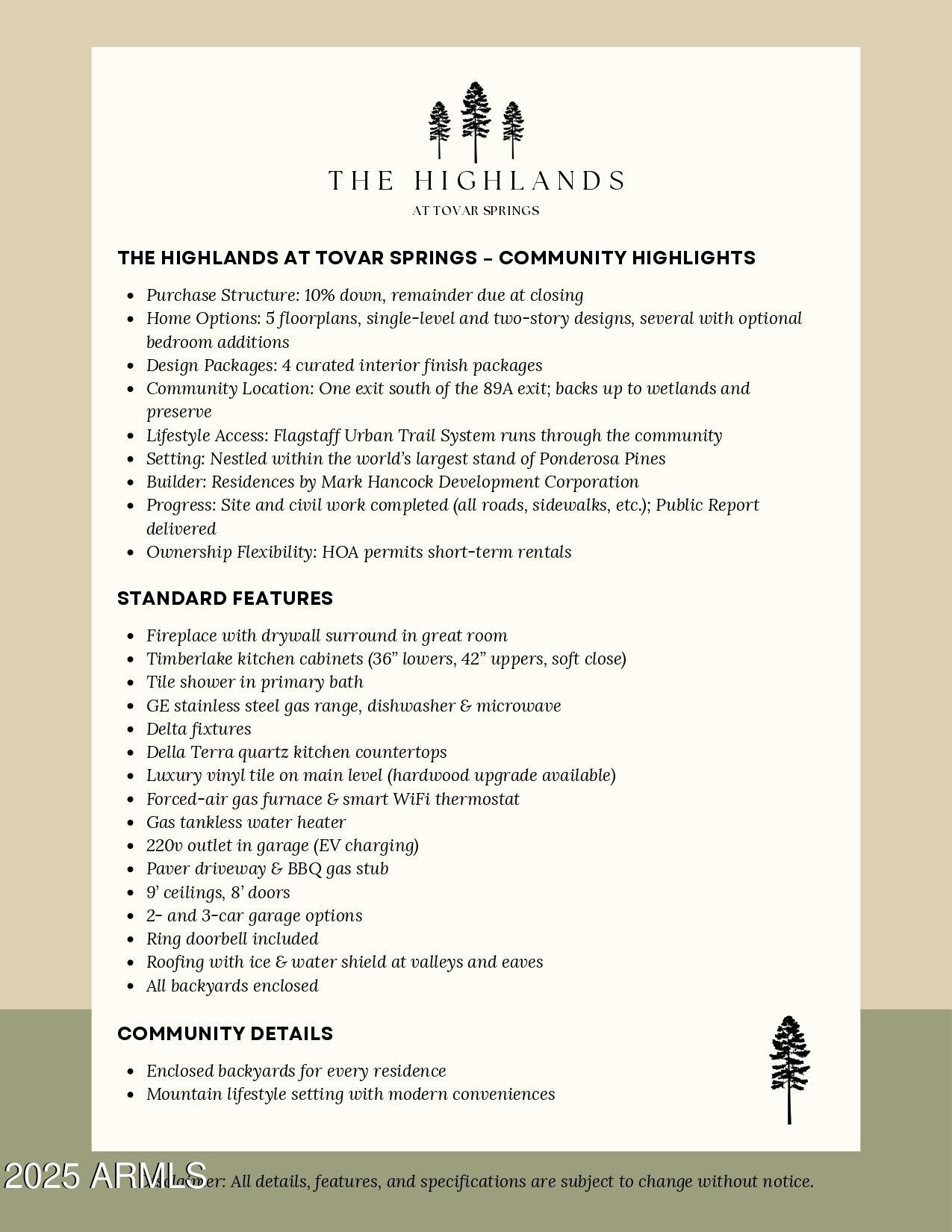 The Highlands at Tovar Springs - Residential