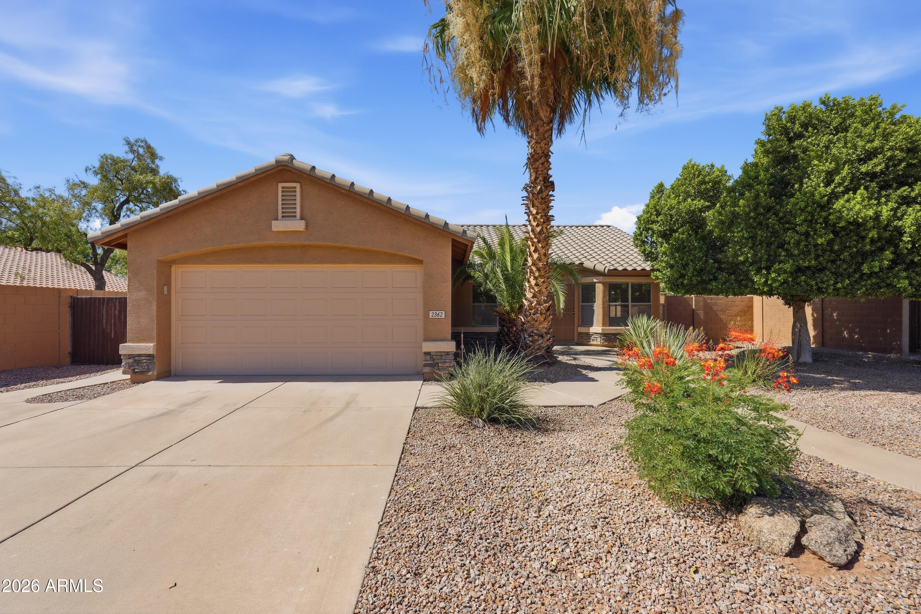 Welcome to this move-in ready 3 bedroom, 2 bathroom Chandler home with a versatile den and approximately 1,713 square feet of living space. Set kitty-corner to a large greenbelt, the property enjoys added privacy and effortless access to outdoor recreation. Inside, fresh paint and newer appliances create a bright, updated feel. The flexible den works well as a home office, media room, or potential 4th bedroom. The primary bedroom is generously sized, and two additional bedrooms offer ample closet space. Outside, the backyard features an in-ground pool, a large entertaining yard, and a covered patio, ideal for relaxing or hosting gatherings. All of this in a prime Chandler location close to freeways, shopping, dining, and entertainment.