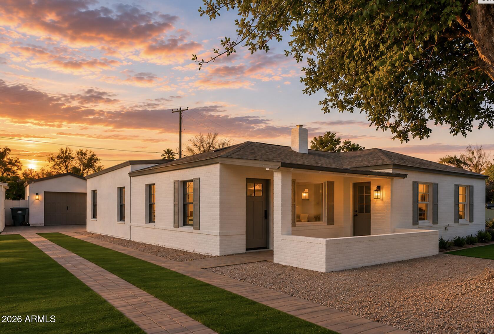 LUXURY DESIGNER FINISHES | REIMAGINED IN 2026 | WINDSOR HISTORIC DISTRICT

Rare opportunity to own what feels like brand-new construction in the heart of the Windsor Historic District. Reimagined and expanded in 2026, this residence delivers the character and charm of one of Phoenix's most coveted historic neighborhoods with the comfort, efficiency, and peace of mind of a modern home.

Extensive upgrades include NEW electrical, NEW plumbing, NEW roof, NEW HVAC, NEW insulation, NEW windows and doors, tankless gas water heater, gas range, gas dryer hookup, and gas BBQ hookup. Inside, thoughtful design meets modern functionality with an open-concept floor plan, abundant natural light, luxury LVP flooring, and a chef's kitchen featuring a large quartz island, custom cabinetry, and professional-grade appliances. The spacious primary suite serves as a private retreat, complete with a freestanding soaking tub, oversized walk-in shower, and curated designer finishes throughout.

Historic character. Modern convenience. A truly rare opportunity to own one of Windsor's most thoughtfully reimagined homes.