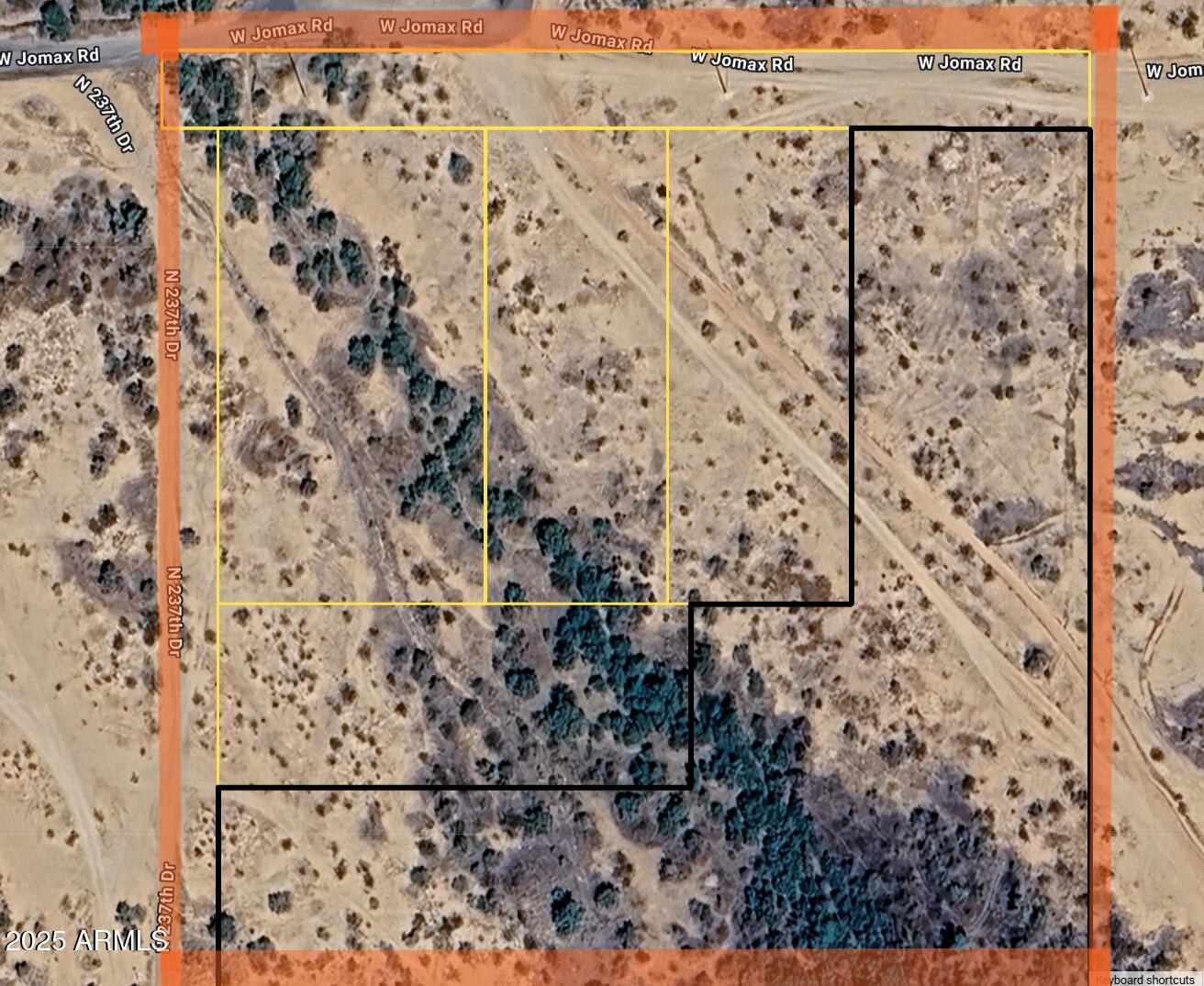 Land in West Surprise, a flag-shaped 4.22 acre parcel w/frontage on both W Jomax Rd & N 237th Ave & electrical power at the pole! Mountain views & room to grow! Additional 4 parcels are available - 3 at 1 acre each & 1 at 1.47 acres. Great opportunity for building your horse property or for anyone seeking to create their own oasis or multi-use compound. Close enough to the city, yet totally rural. This land is outside the Luke AFB building restrictions and each lot has a buildable portion for residences, outbuildings & casitas above the flood flow zone. See the docs tab for recorded plat plan, Surprise zoning, & custom home plans. Additional parcels are 503-83-892, 503-83-893, 503-83-894 & 503-83-895. You can bundle parcels into one deal for up to 9 acres. Make your dream come true now!