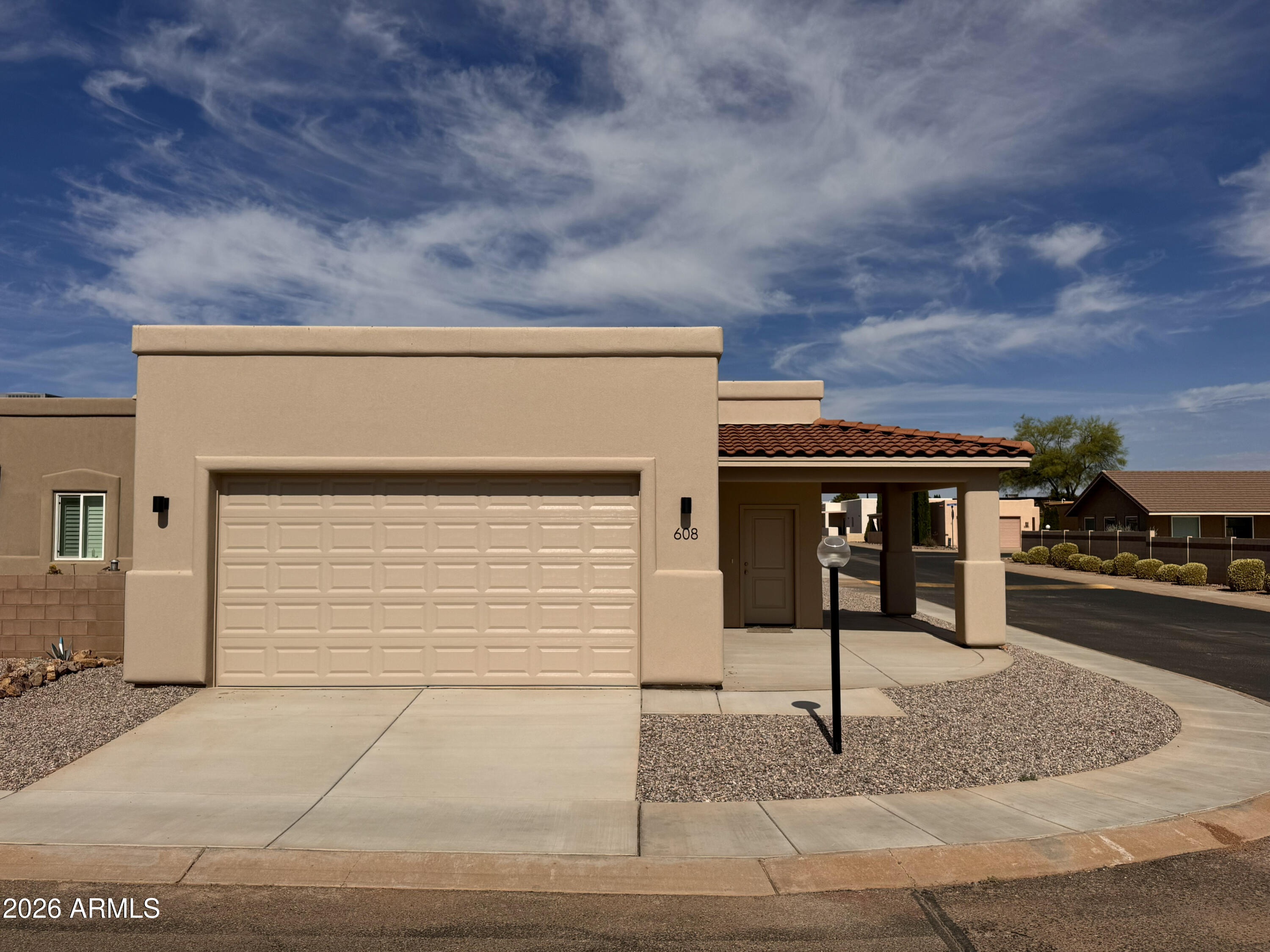 Brand-new and move-in ready! This beautiful Monterey model offers 2 bed/2 bath, 1,226 sf., with a 2-car garage in this 55+ active adult community. Featuring 12x24 tile flooring throughout, quartz countertops, skylights, ceiling fans, recessed lighting, ADA toilets, 42'' hallways, and 36'' doors to all rooms. Energy-efficient construction includes R-38 ceiling insulation, R-21 wall insulation, and a durable torch-down roof. Enjoy an active, resort-style lifestyle with pickleball, swimming, a hot tub, yoga, billiards, ping-pong, bingo, card games, potlucks, classes, and a movie room complete with a popcorn maker. Fee includes property taxes and trash pickup. Experience low-maintenance living, outstanding amenities and a welcoming community designed for enjoying life to the fullest.