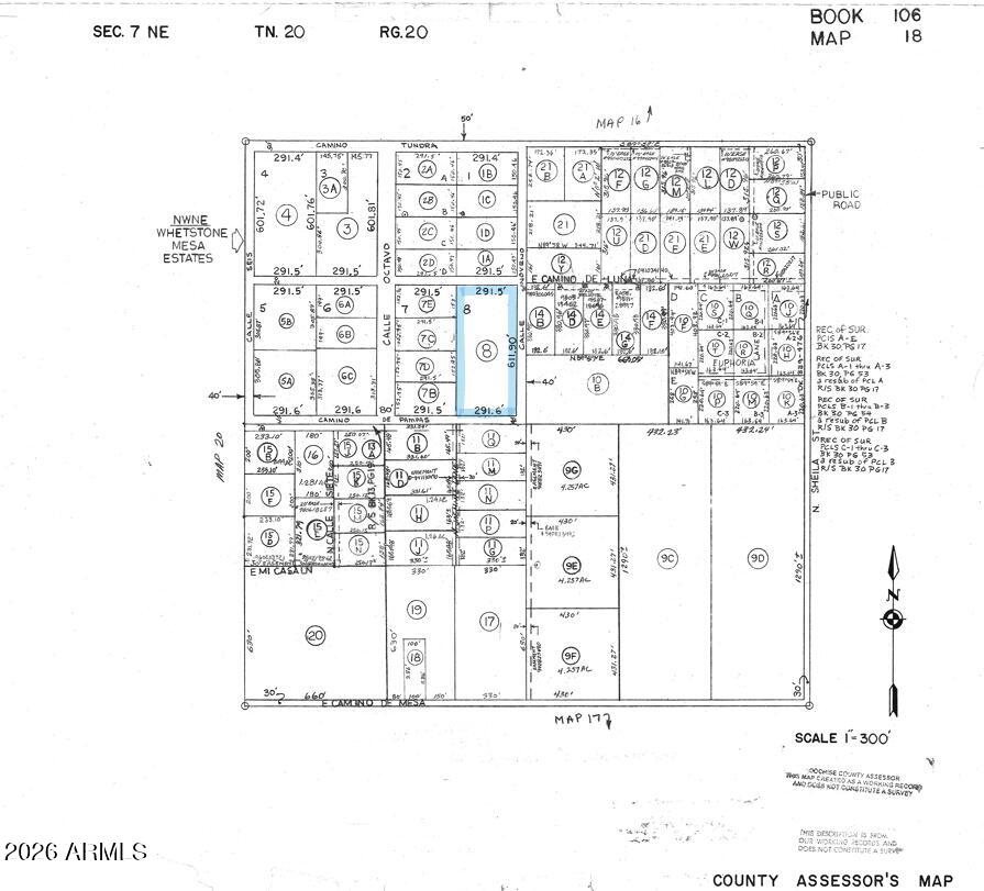 WHETSTONE MESA ESTATES - Land