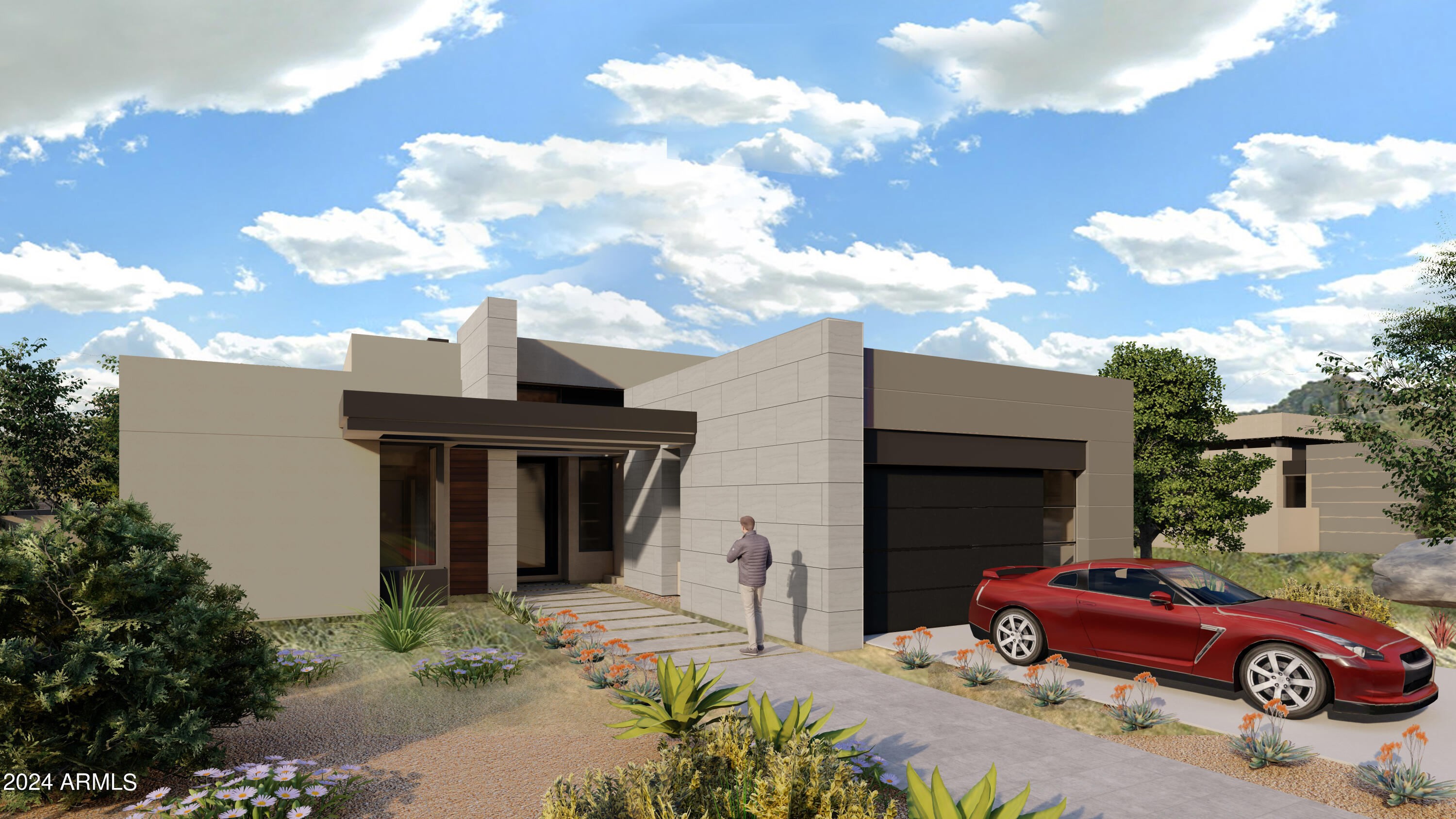 Serene is brand new gated enclave of 21 cutting edge single level contemporary homes designed by Swayback Architects & Planners and built by Sonora West Development. Each Serene home brings a new definition to the ''Lock and Leave'' lifestyle with open Great Room floor plans perfect for both entertaining and everyday living. There are four different models to choose from with lavish interior finishes created by renown interior designers Est Est. This Model C has a 3 car garage available only on lots 19 & 10. Base price shown includes lot premiums and 25K pool and a 25k landscape allowance, Sub-Zero & Wolf Appliances & BBQ. Backing to the North side of Pinnacle Peak Mountain in N Scottsdale, Serene..