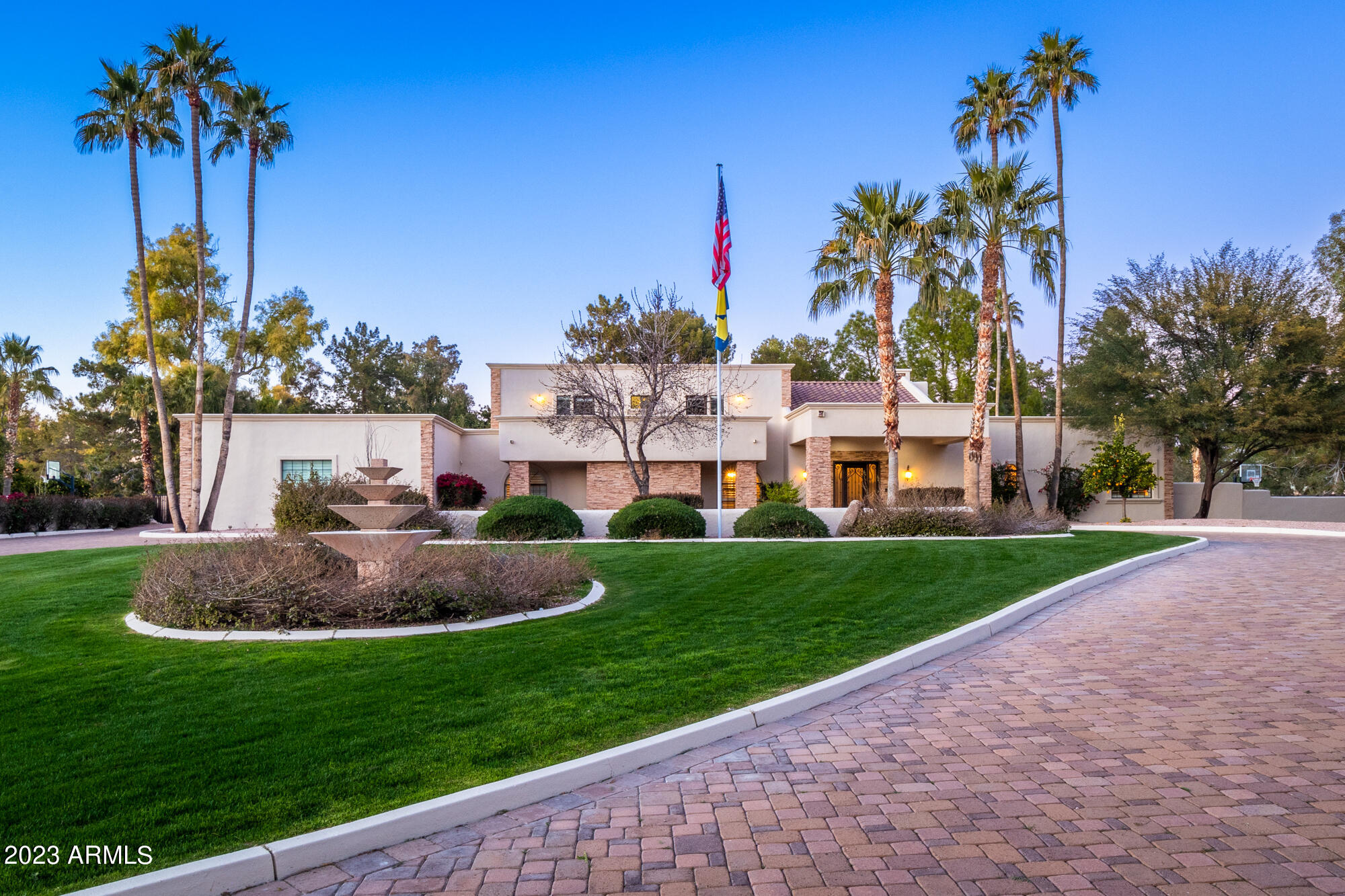 Private location, tucked away at the end of a cul-de-sac, the best lot in Orange Tree with 1.5 acres of resort backyard living, lake and golf course views pool, gazebo, firepit. 
Recently updated with  all the high end custom cabinetry, appliances, and flooring you could imagine. In the kitchen Sub Zero Refrigerator, Miel coffee maker, Wolf Appliances,  scotsman ice machine, and Temp controlled 400 bottle wine room, & wine fridge. 
Sports court/pickle ball court. Fitness room
Car collectors dream with room for 7 vehicles in the 7 car garage. Work from home delight private office off primary bedroom, garage also has heated and cooling for two more offices.,  No HOA fee .  Control 4 smart home Entire exterior just repainted. Contact agent for easy showings through showingtime.