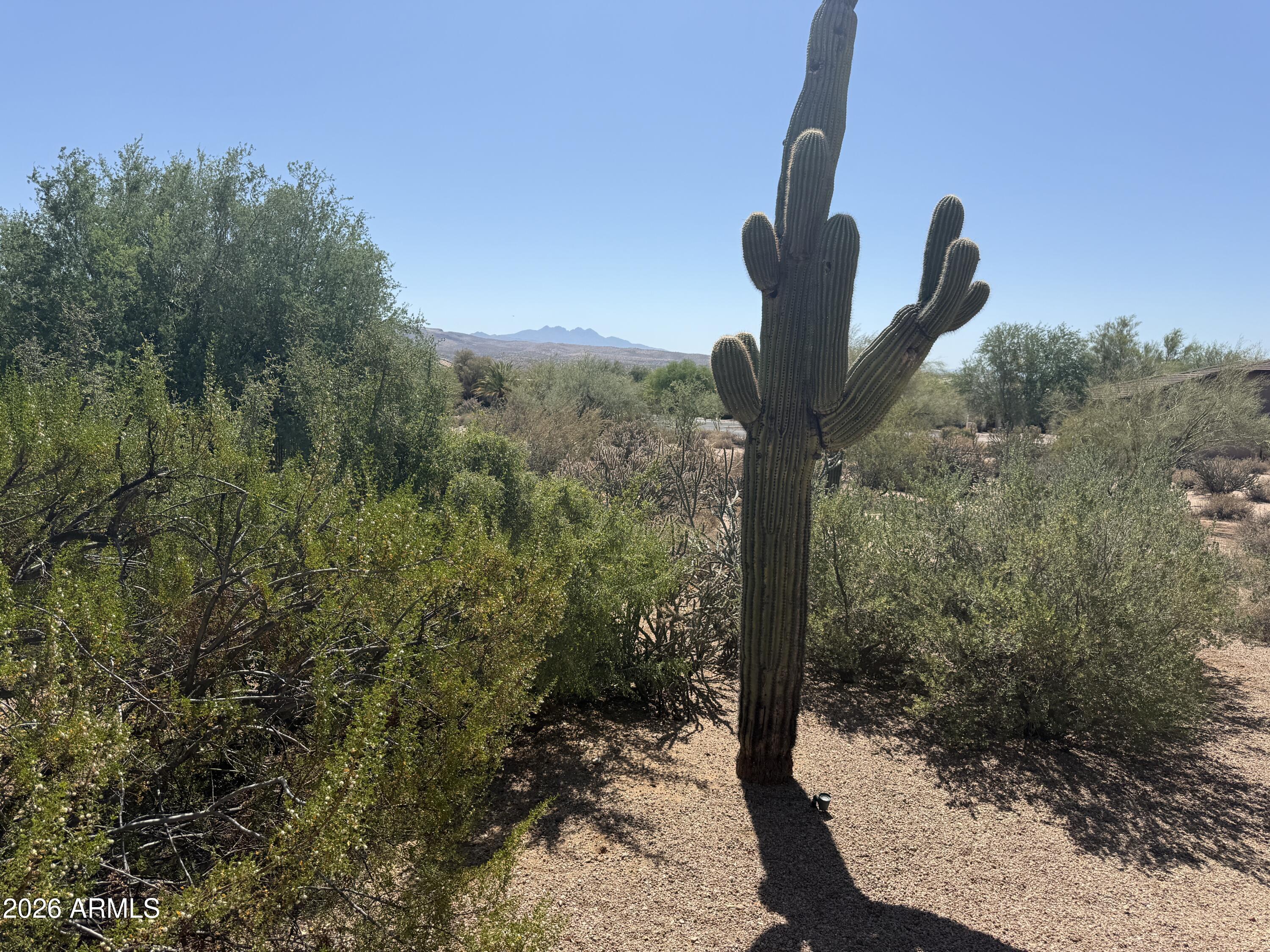 One of the last available lots in Rio Verde. On a CULDE SAC WITH STREET IN FRONT AND VIEWS OF FOUR PEAKS AND THE MOUNTAINS.
