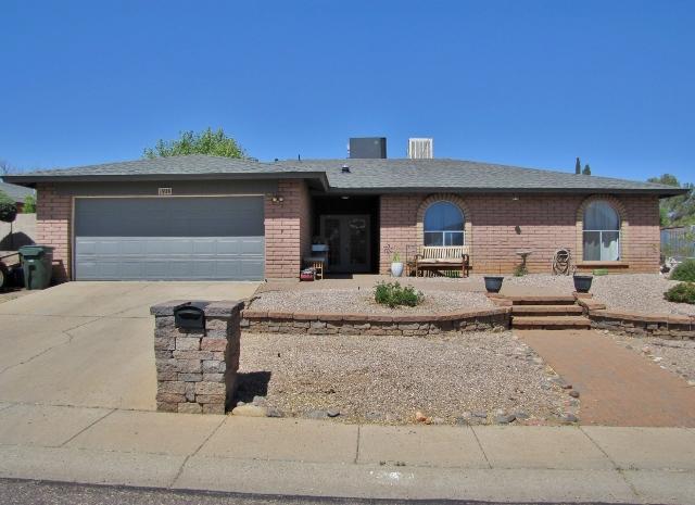This well-maintained, 3BR/2BA/2CG, 1629 sq.ft. home is centrally located in Sierra Vista, AZ minutes from Ft. Huachuca, schools, shopping and Canyon Vista Medical Center.  The home has a large living room with a wood-burning fireplace and includes both central A/C and EVAP cooling.  The backyard oasis includes a swimming pool and covered patio for backyard fun.  Call today.