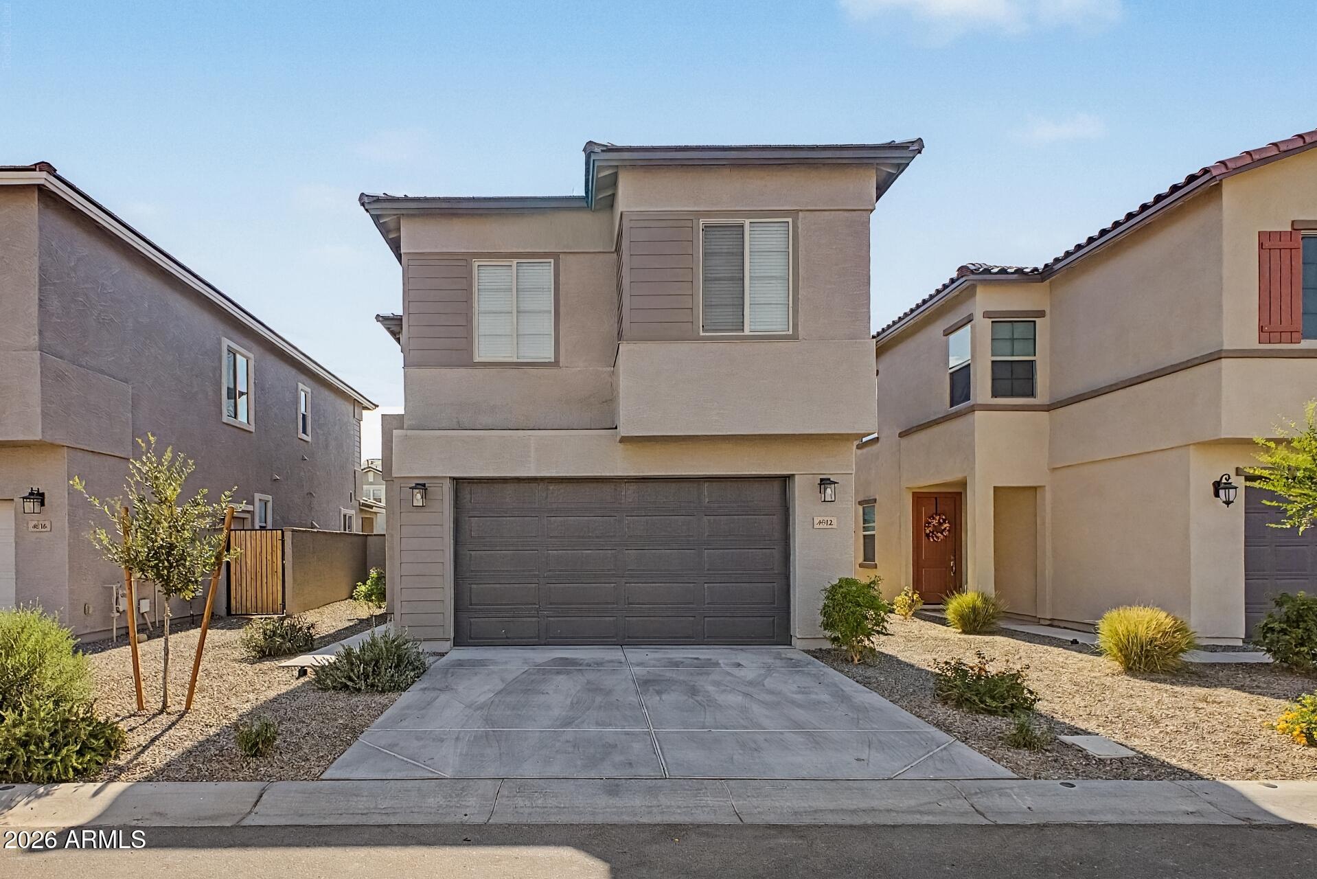 Why wait to build? This beautifully upgraded 2025 home offers all the benefits of new construction with thoughtful improvements already complete! The professionally landscaped backyard, ceiling fans throughout the bedrooms and living room, and custom garage cabinetry mean you can move in and start enjoying your new home from day one. Inside, the popular Cyan floor plan features a stunning kitchen with 42'' Birch Quill cabinetry, quartz countertops, designer tile backsplash, and 12x24 tile flooring throughout the main living areas. Built as a High Performance Smart Home, you'll also enjoy a whole-house air purification system, tankless water heater, and Apple HomePod Smart Home Kit. Modern design, energy efficiency, and turnkey convenience all come together in this exceptional home.