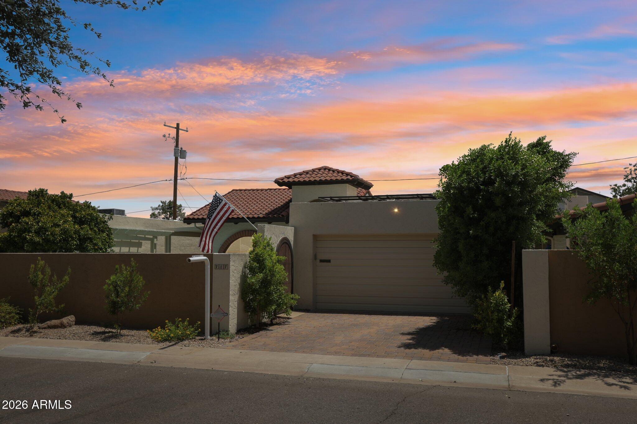 Discover one of North Central Phoenix's best-kept secrets. Tucked within the intimate Via Verde community, this detached patio home offers a rare opportunity to enjoy privacy, charm, and an unbeatable location in the heart of the city. With only 26 homes in the community, Via Verde is a boutique enclave unlike anything being built today. Hidden just east of 7th Street, the neighborhood is arranged along private interior drives surrounded by mature shade trees and lush landscaping, creating a peaceful, tucked-away atmosphere that feels worlds away from the city while remaining close to everything. Unlike typical townhome communities, the homes in Via Verde are detached with no shared walls and are situated on generously sized lots. Many feature private courtyards and enclosed outdoor living spaces that enhance the patio-home lifestyle. This home continues that tradition with its own private pool, providing the perfect setting for relaxing, entertaining, and enjoying Arizona's beautiful weather year-round. Residents love the community's unique character, established tree canopy, and exceptional location just minutes from the Biltmore, Uptown Phoenix, Downtown Phoenix, SR-51, local dining, shopping, and entertainment. Opportunities to own in Via Verde are rare, making this a truly special offering in one of Phoenix's most desirable central locations.