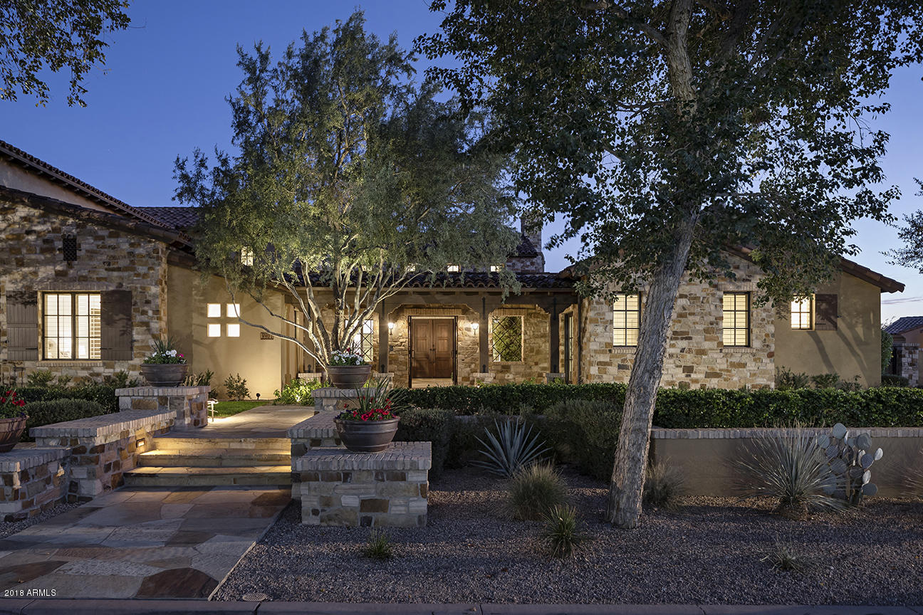 The Arcadia neighborhood in Silverleaf is one of the most sought after locations in the Valley and this newly renovated home is one not to be missed. Designed by renowned architect Mark Candelaria and built/updated by Pridemark Residential, this Ranch Hacienda home has it all. Light and bright transitional style that is so desirable today, living/dining room great for entertaining, large main level master suite with additional guest bedrooms on lower level, two en-suite guest bedrooms upstairs with bonus/media 
room, and updated chef’s kitchen open to large family room with expansive pocket doors seamlessly leading you to the abundant outside living areas.