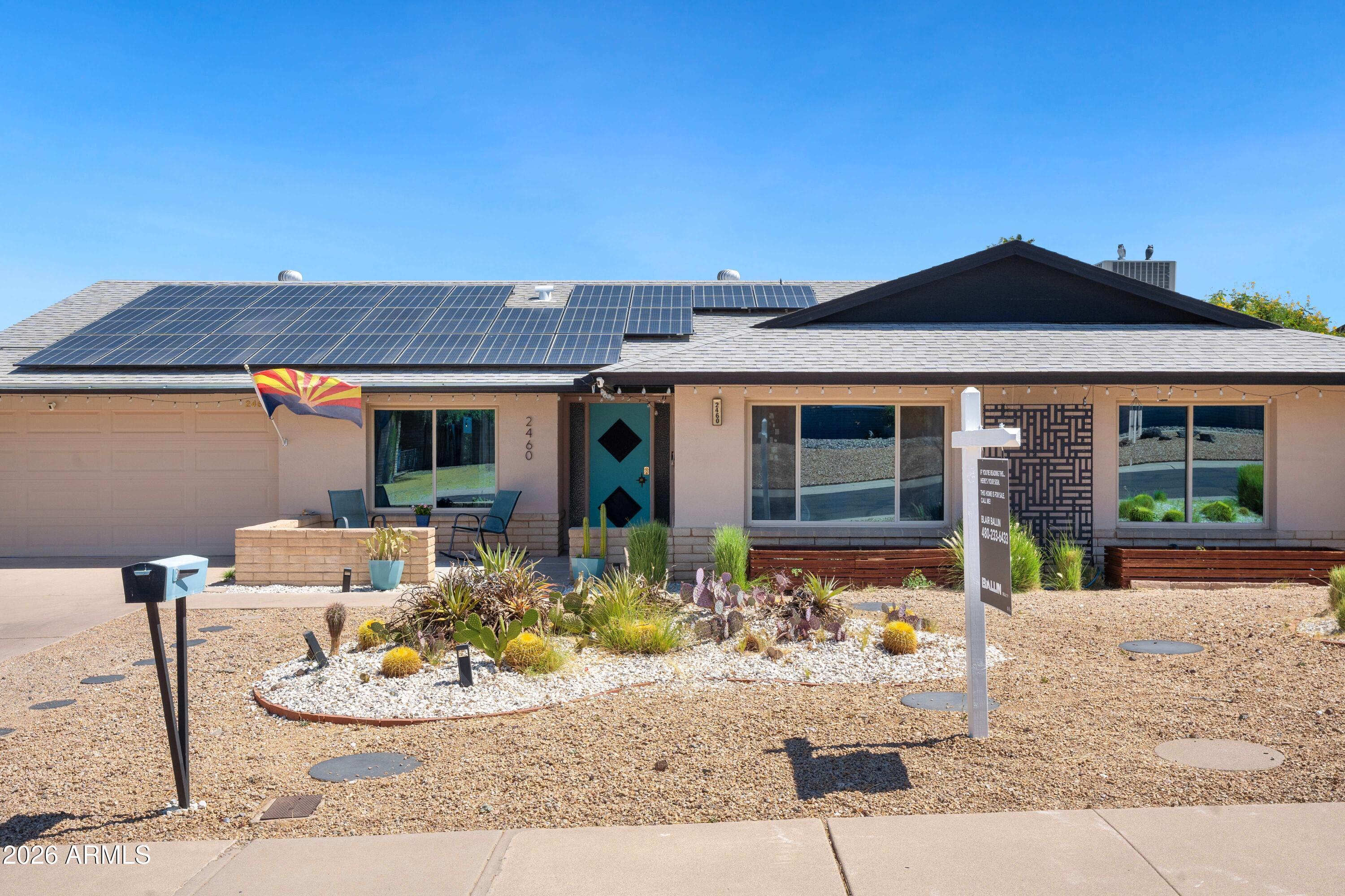 Charming Mid-Century Home in the Heart of North Phoenix.  Discover the perfect blend of timeless mid-century charm and modern upgrades in this beautifully maintained 4-bedroom, 2-bath home. Nestled in the heart of North Phoenix near the exciting Paradise Valley expansion, this property offers comfort, style, and convenience in a highly desirable location.  Enjoy exceptional energy efficiency with owned solar, along with peace of mind knowing the A/C unit, water heater, pool heater, and appliances were all replaced in 2024. The spacious floor plan provides plenty of room for family and guests, while the backyard is a true retreat featuring a heated saltwater pool, perfect for year-round relaxation and entertaining.   Conveniently located near shopping, dining, parks, and major routes, this move-in-ready home combines classic character with today's most sought-after updates. Don't miss the opportunity to own this North Phoenix gem with modern amenities and enduring appeal.