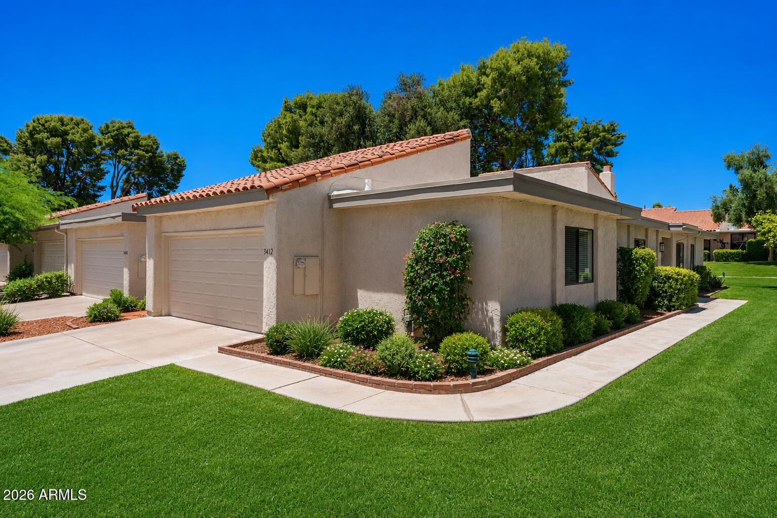 PRICED TO SELL! FANTASTIC OPPORTUNITY Where timeless charm meets modern living--this Amazing Mid Century Modern home is one you've been waiting for! Easy to live & love in a bright open Spacious Floor Plan with Custom upgrades, brick wall accents & Meticulous Workmanship - ready to turn the key and move in! The heart of the home is a CHEF-Style Kitchen with State of the art design, eat in area, & stainless steel appliances. Stunning large great room with vaulted ceilings, wet bar & large window views to spacious back green area. Enjoy the Community Sparkling pool, Pickelball courts, Large covered patio & Professional landscaped backyard open area. PRIME LOCATION near Old Town Scottsdale's shopping, dining, entertainment & More. Must See..Will Go Fast!
