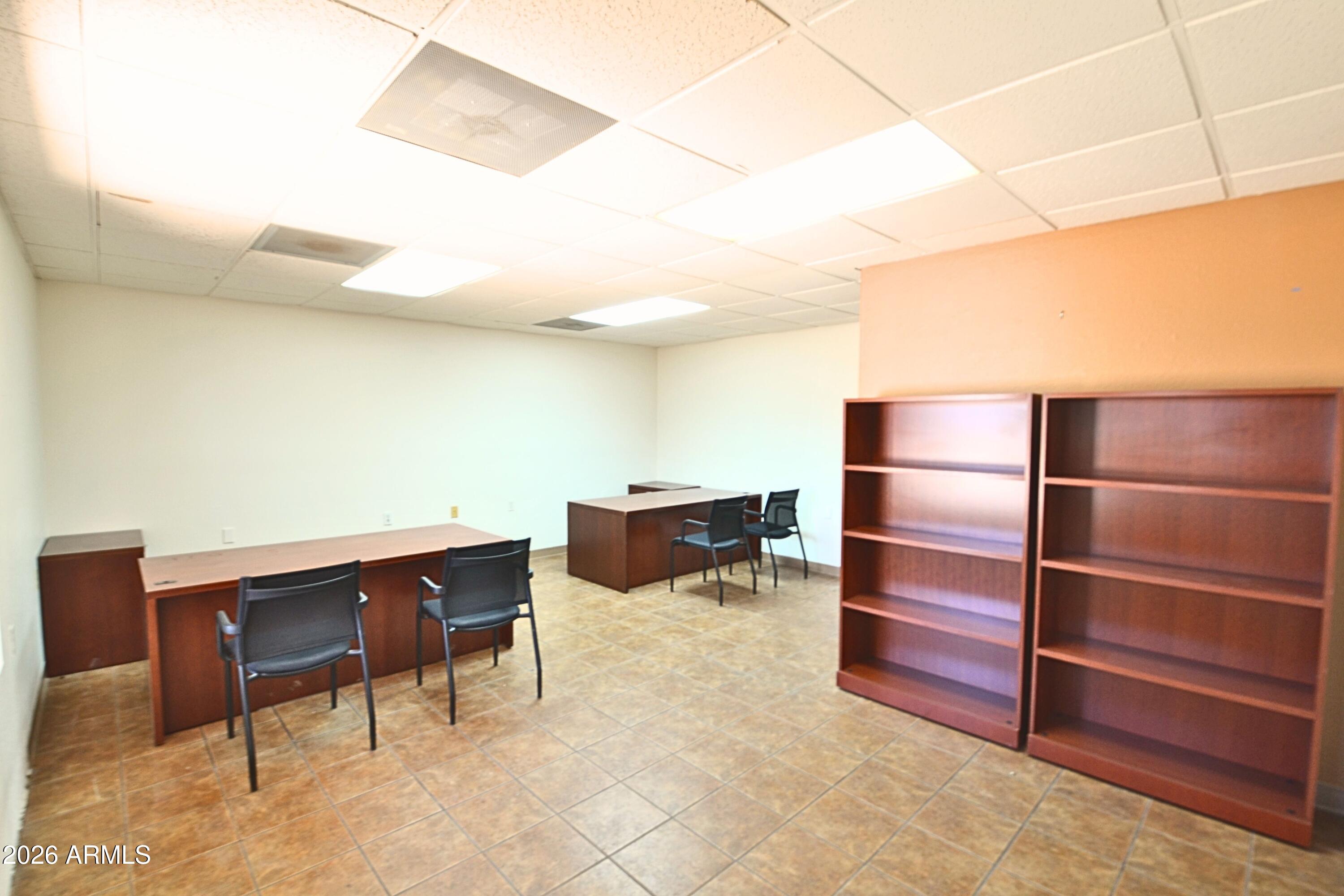 Professional office suite available in a prime Buffalo Soldier Trail location just outside Fort Huachuca. Move-in ready, monument signage, private restroom, dedicated parking, and stunning mountain views.